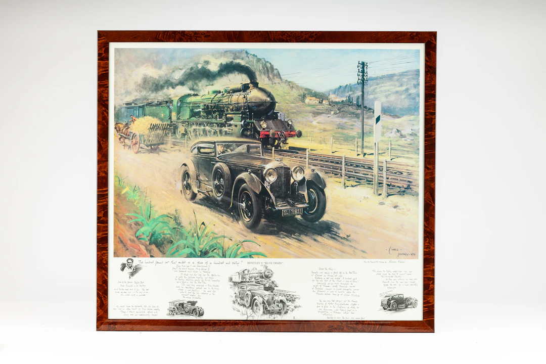 Bentley Blue Train – Lithograph No réserve