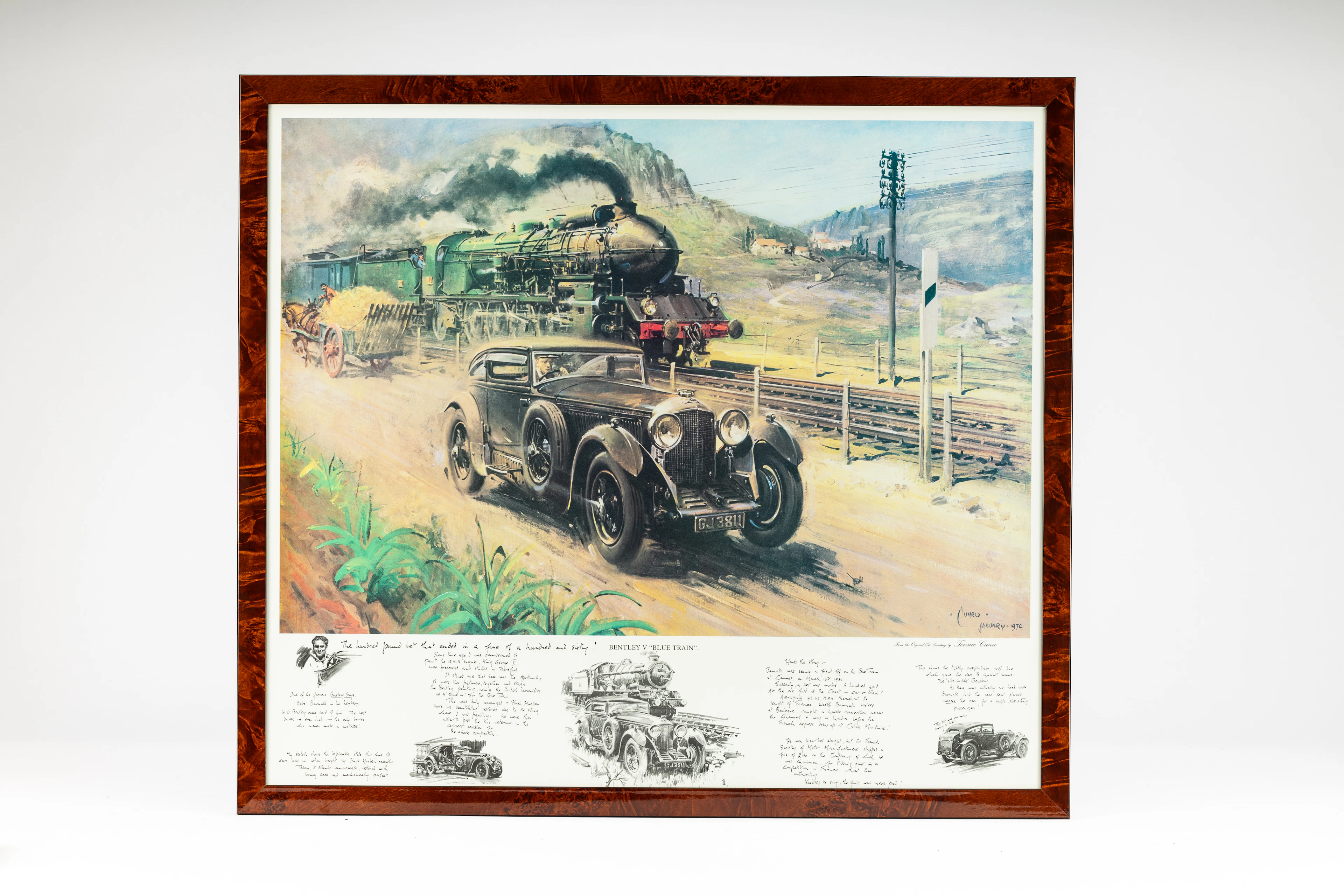 Bentley Blue Train – Lithograph No réserve