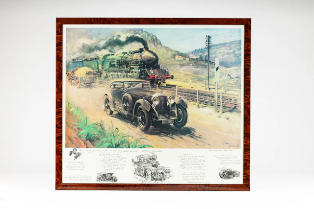 Bentley Blue Train – Lithograph No réserve