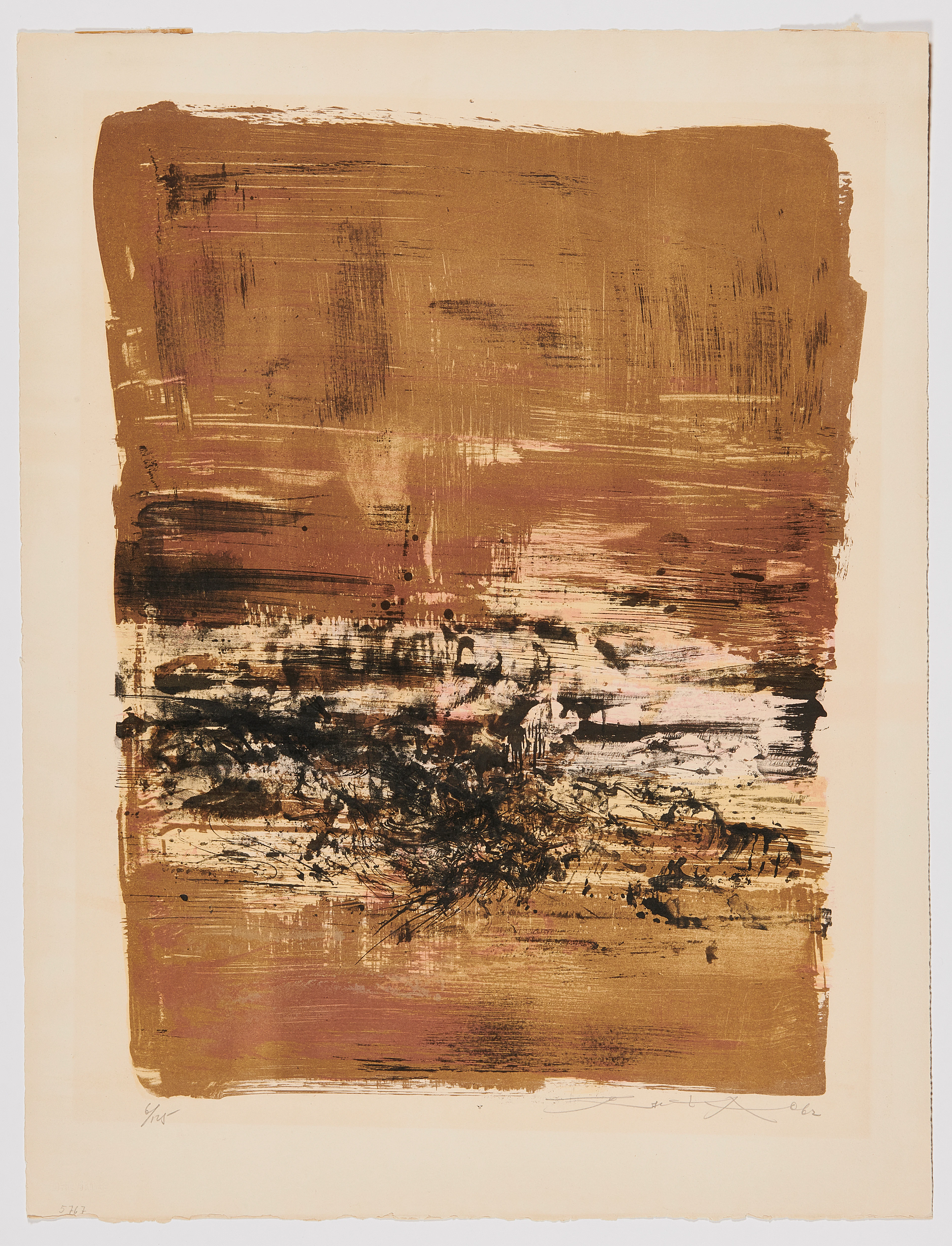 ZAO WOU-KI 1920 - 2013 Sans titre - 1962
