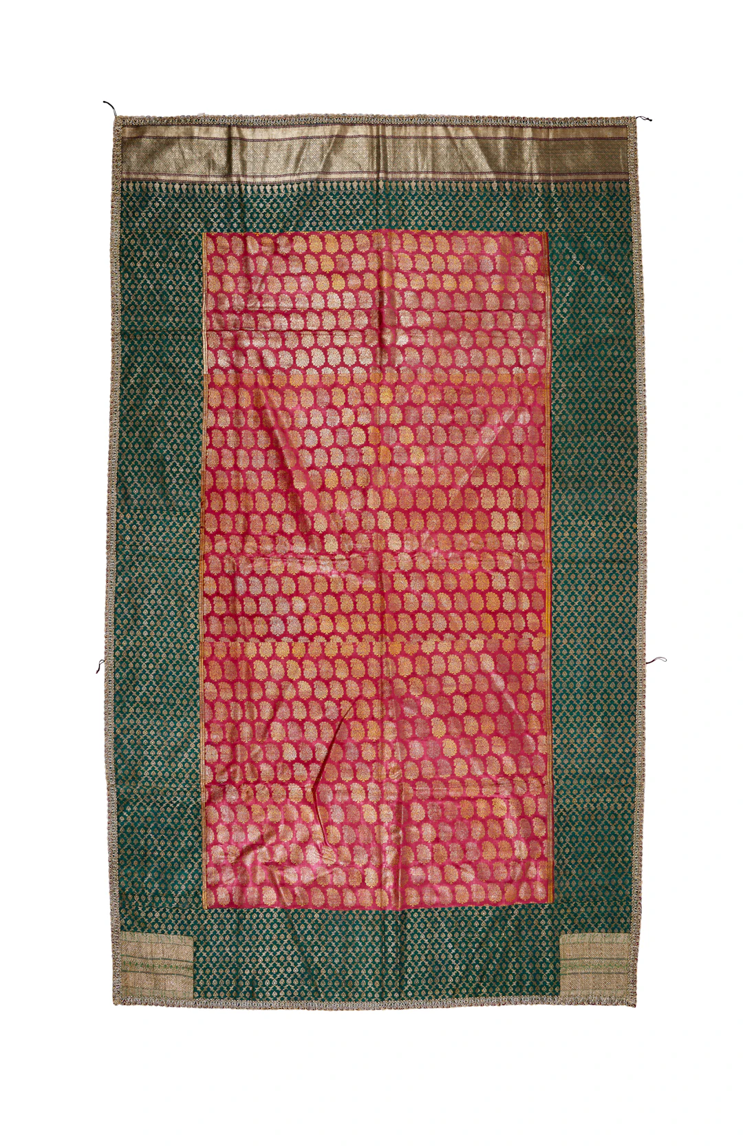A Pair of Silk Jharokha Window Curtains