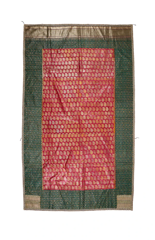 A Pair of Silk Jharokha Window Curtains