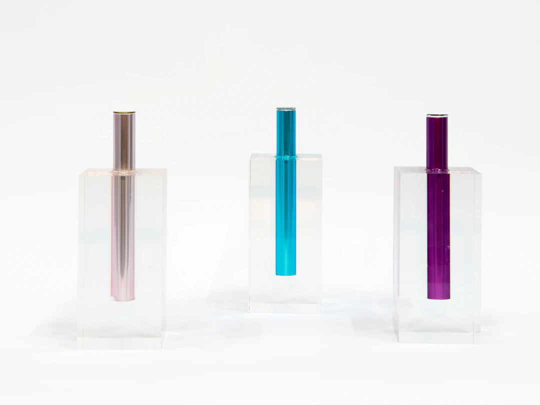 Shiro KURAMATA 1934 -1991 Ensemble de trois Flower Vases #1 - 1989