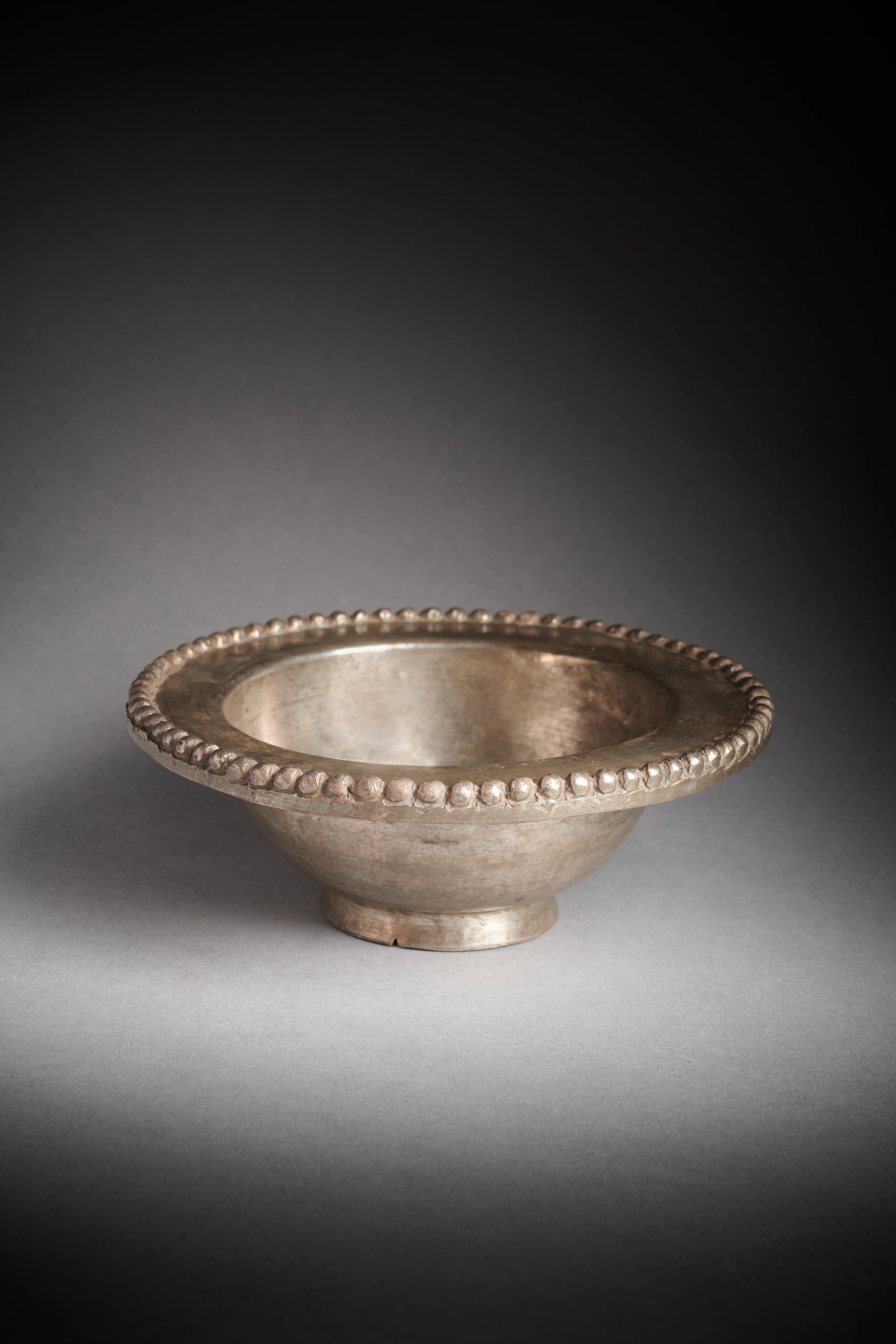 A Roman silver bowl