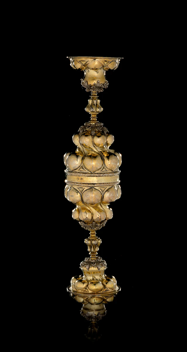 A German silver-gilt double cup, by Georg Rühl, Nuremberg, 1609-1625