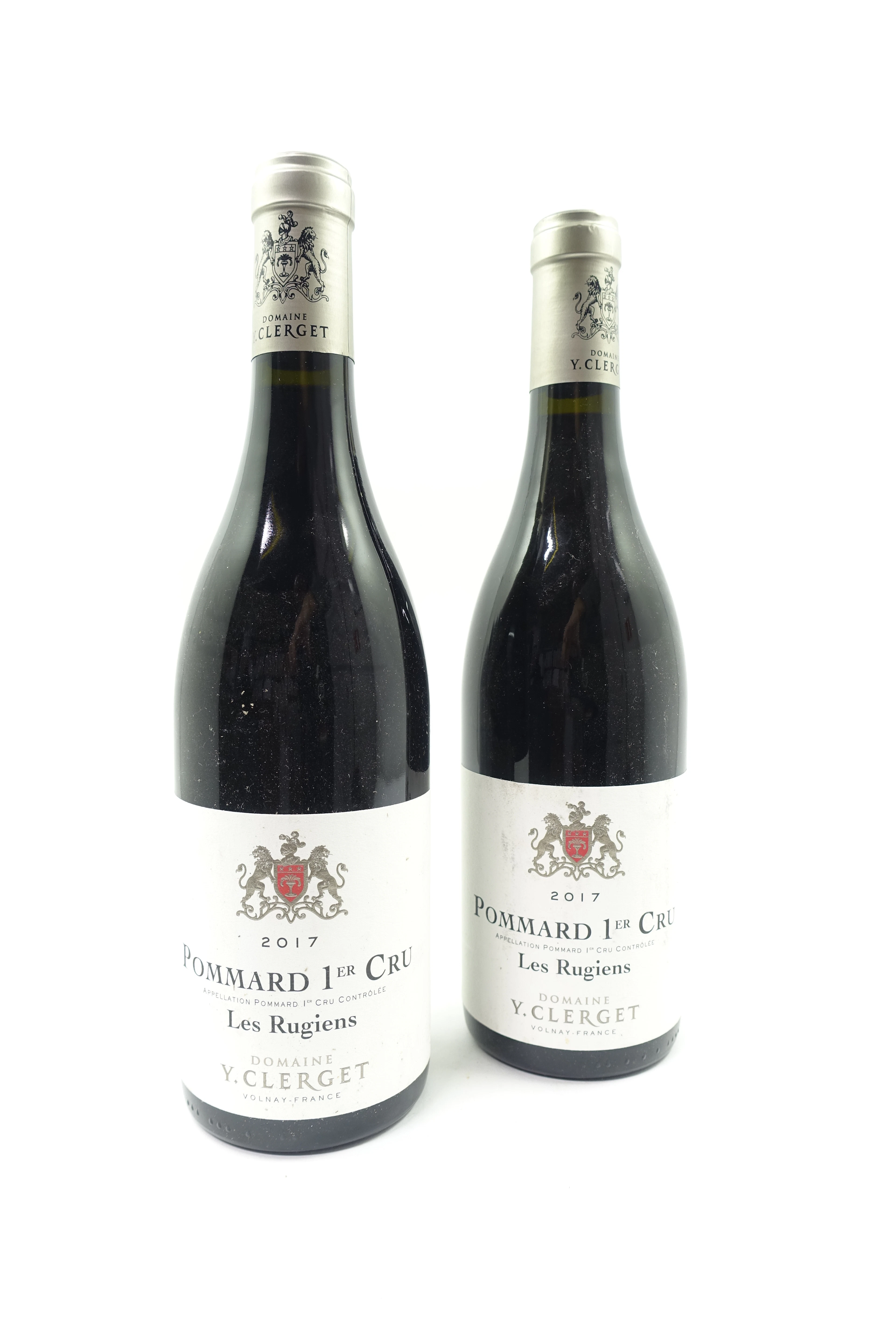 2 bts POMMARD 2017 1er Cru Les Rugiens. Domaine Y.Clerget