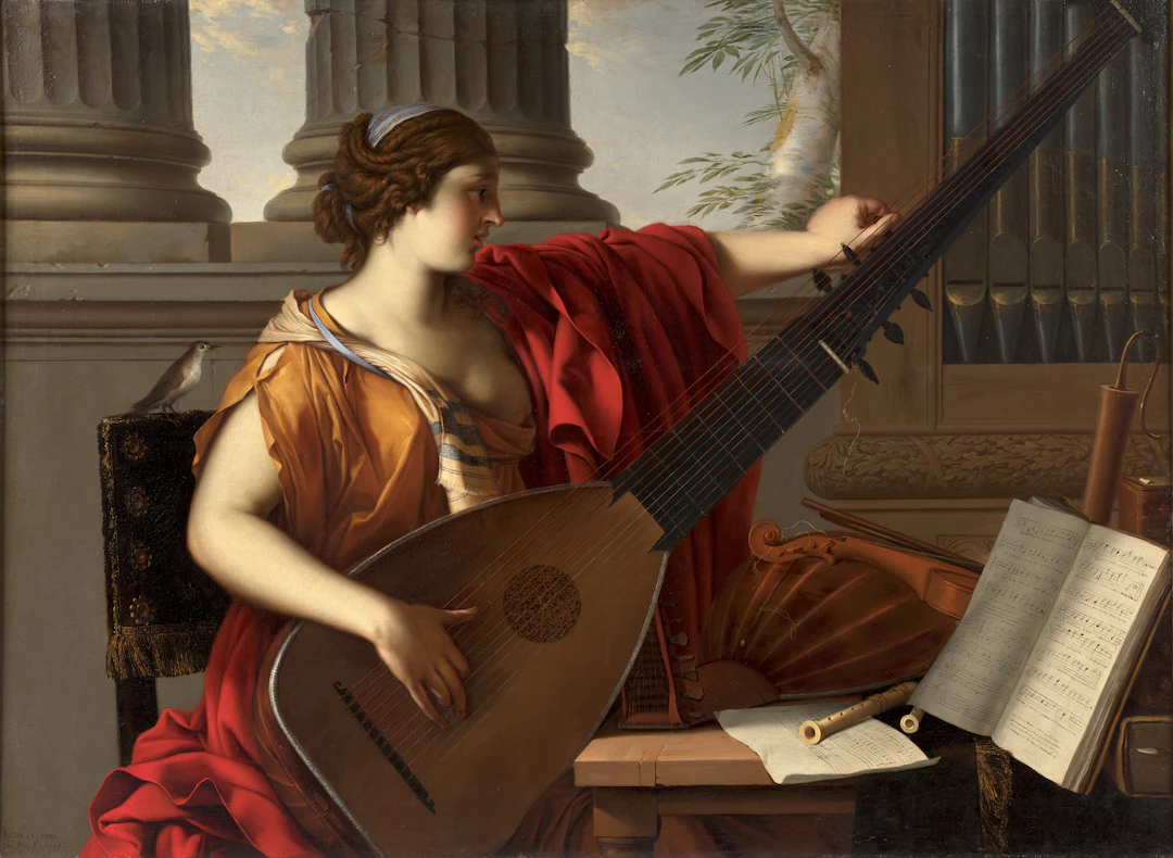 Laurent de LA HYRE et atelier Paris, 1606 - 1656 Allégorie de la musique