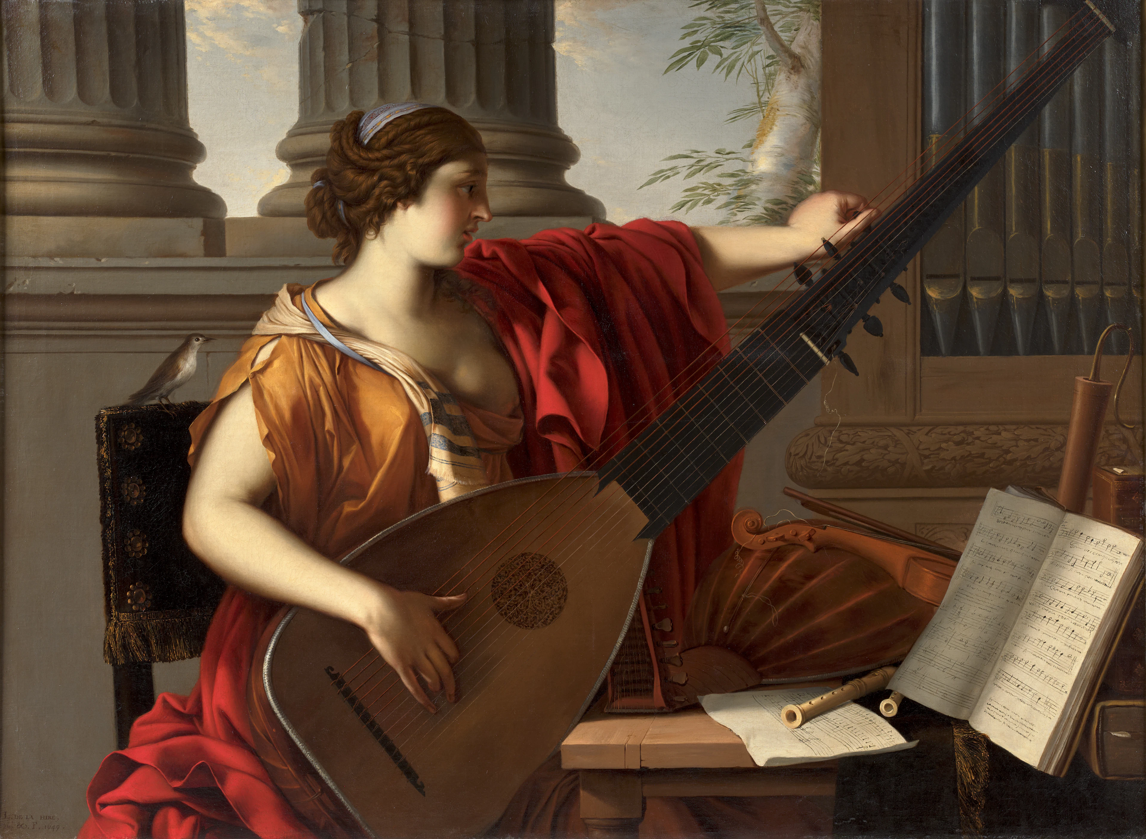 Laurent de LA HYRE et atelier Paris, 1606 - 1656 Allégorie de la musique