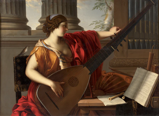 Laurent de LA HYRE et atelier Paris, 1606 - 1656 Allégorie de la musique