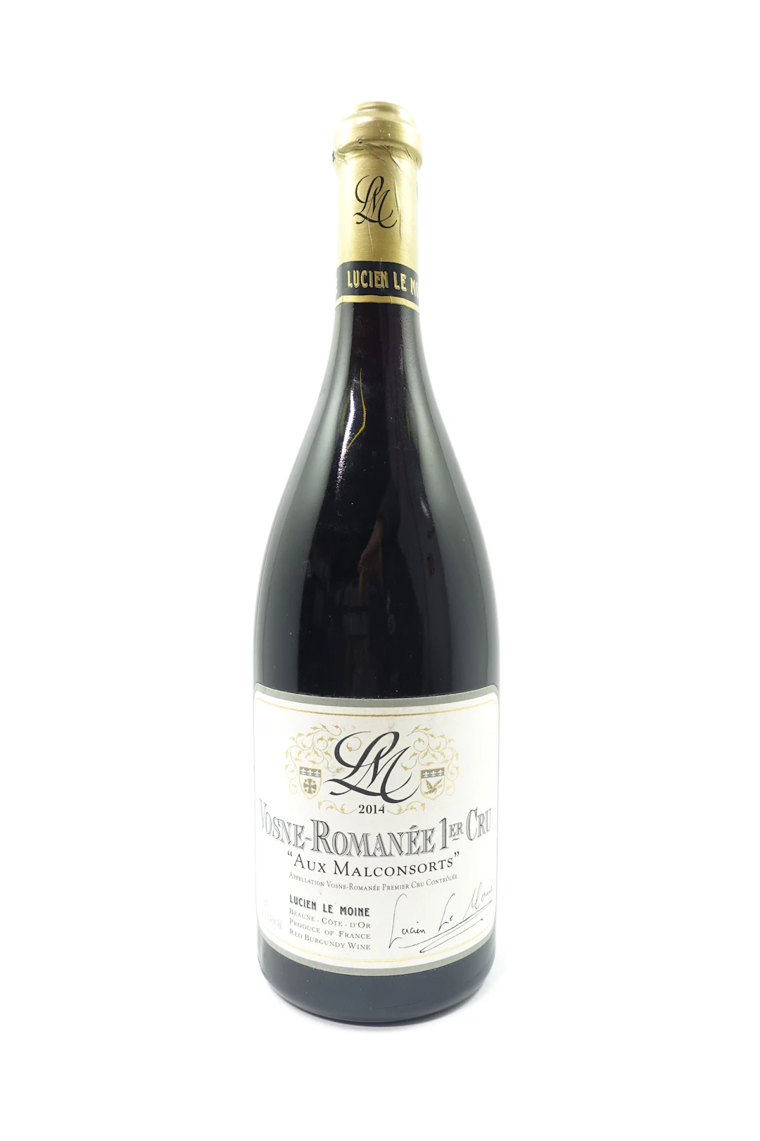 1 bt VOSNE ROMANEE 2014 1er Cru Les Malconsorts. Lucien Le Moine