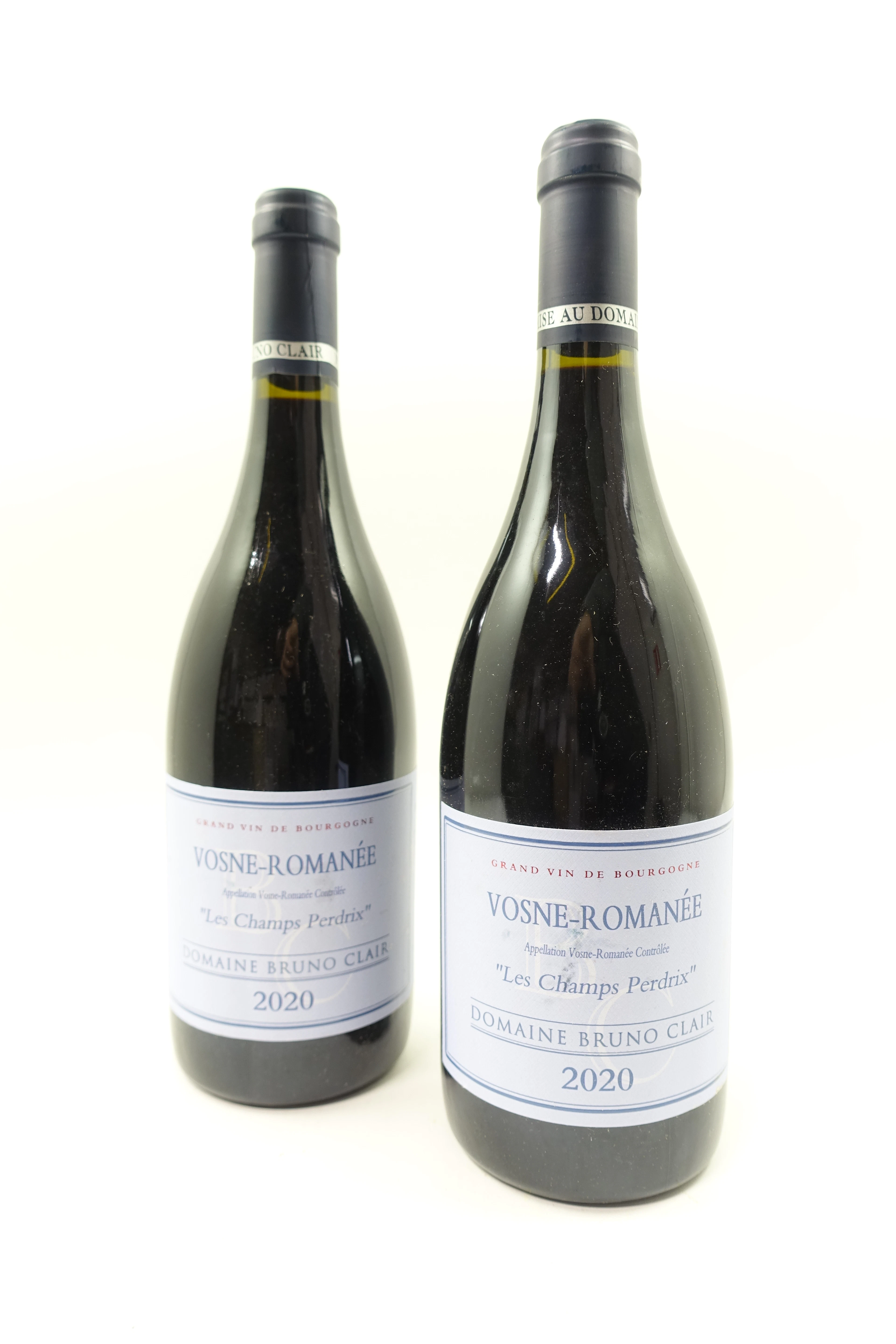 2 bts VOSNE ROMANEE 2020 Les Champs Perdrix. Domaine Bruno Clair
