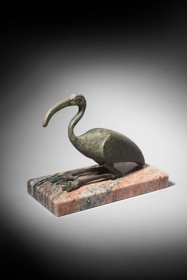 - An Egyptian bronze Ibis
