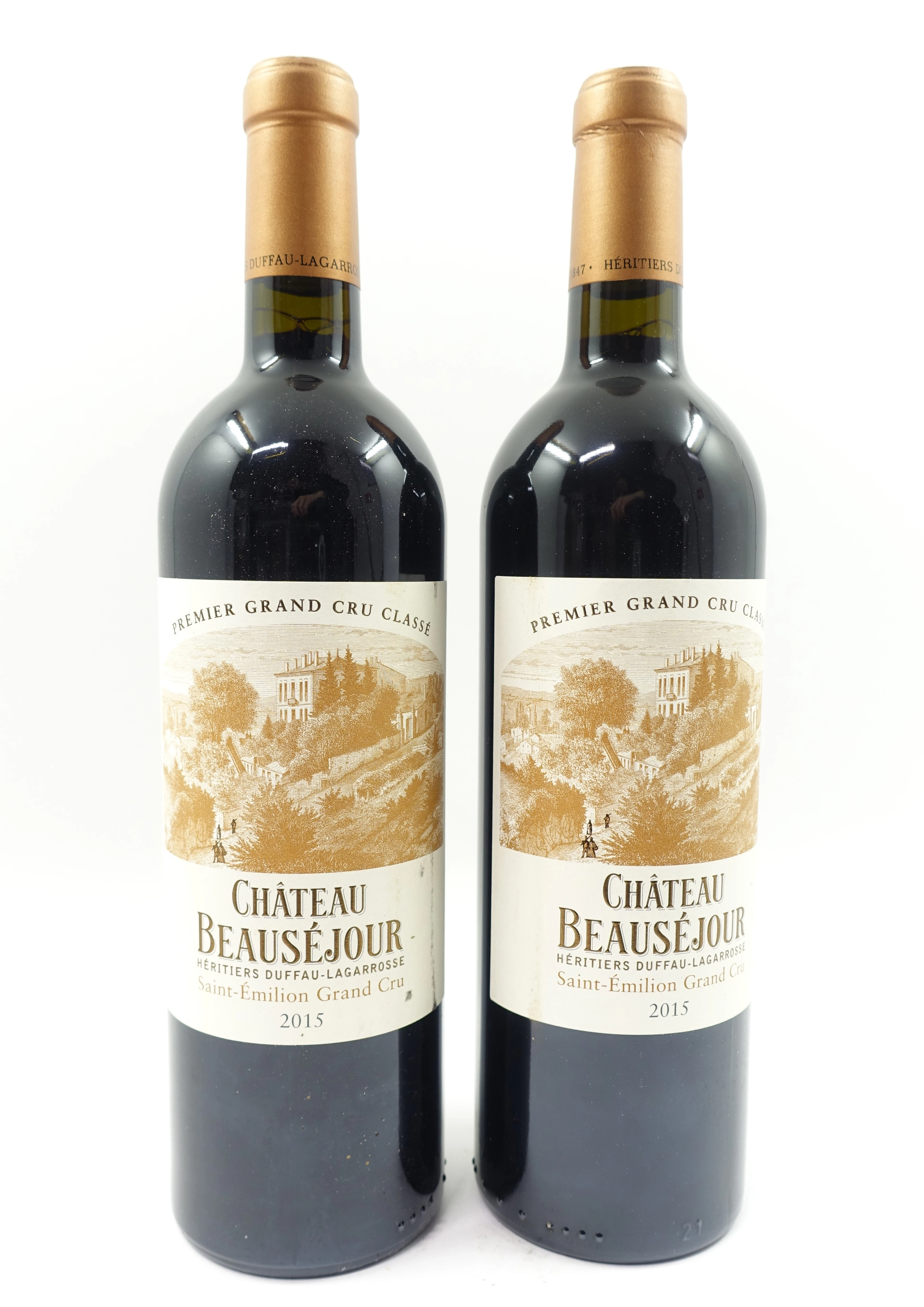 6 bts CH BEAUSEJOUR DUFFAU LAGAROSSE 2015 GC Saint Emilion