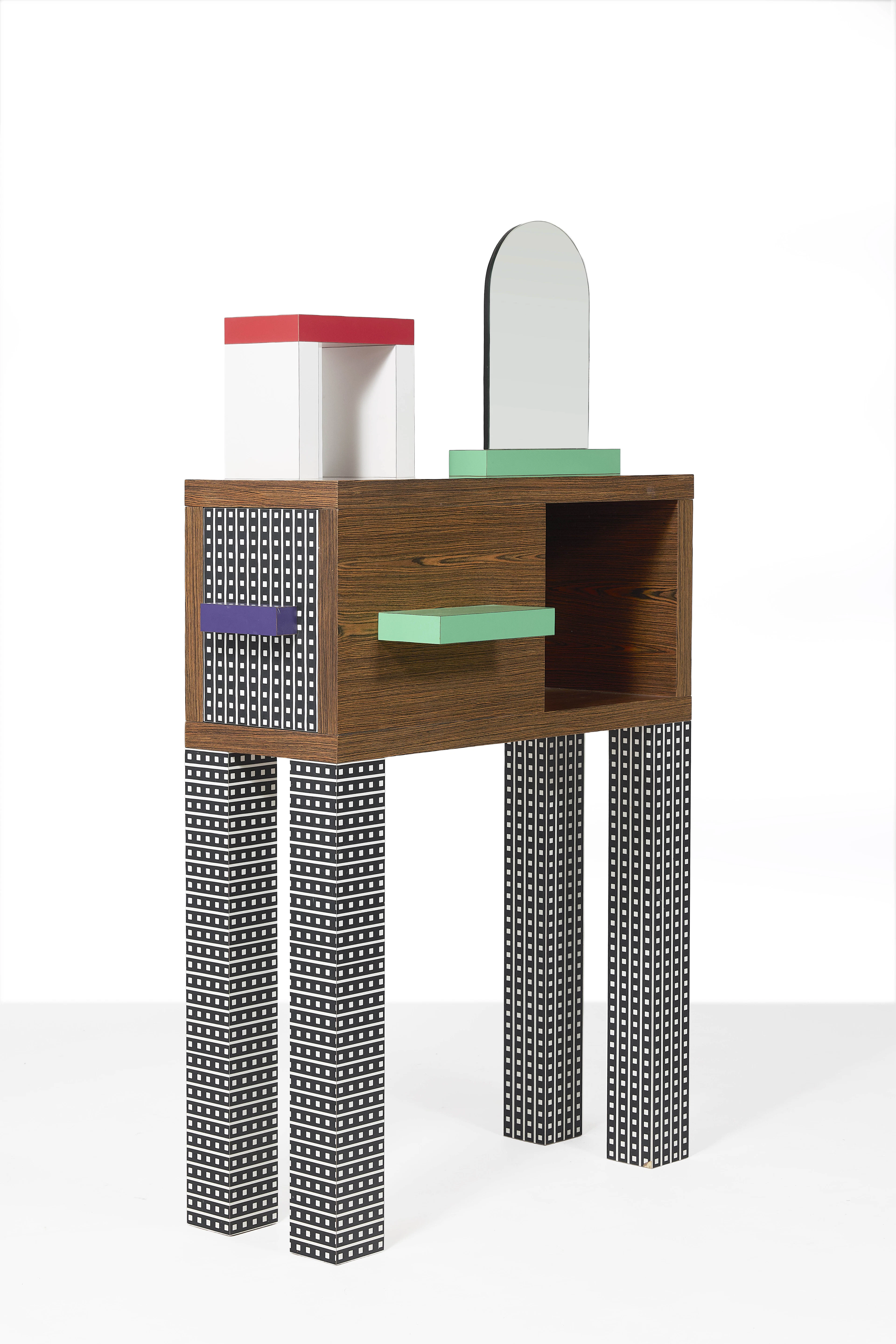 Nathalie du PASQUIER Née en 1957 Meuble console « Emerald » – 1985