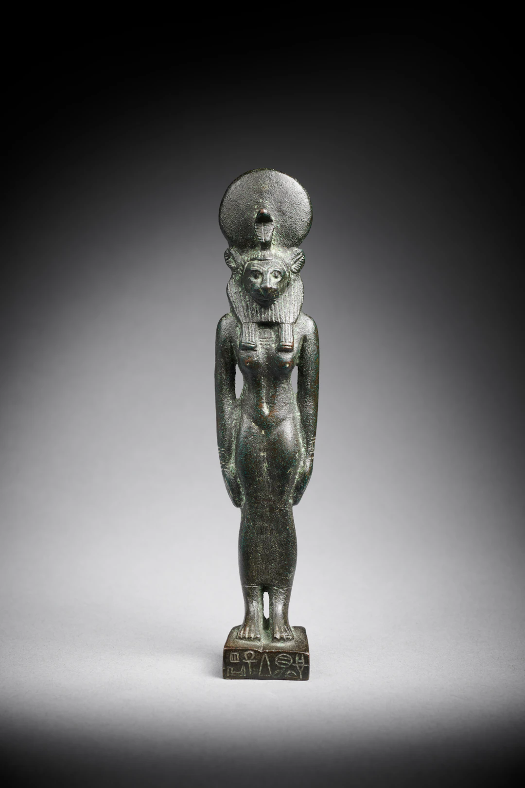 An Egyptian bronze figure of Sekhmet