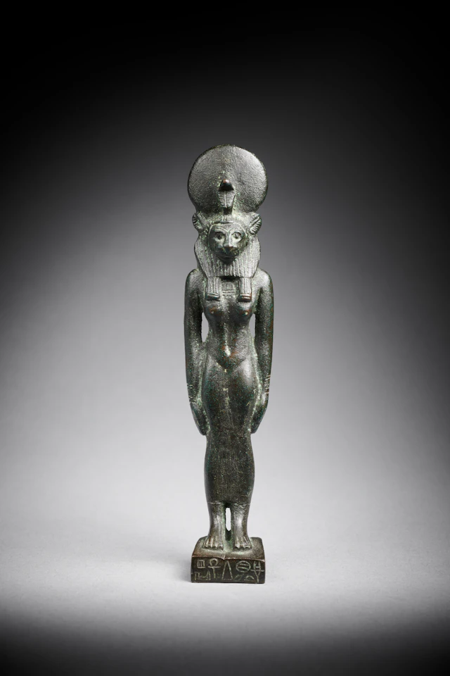 An Egyptian bronze figure of Sekhmet
