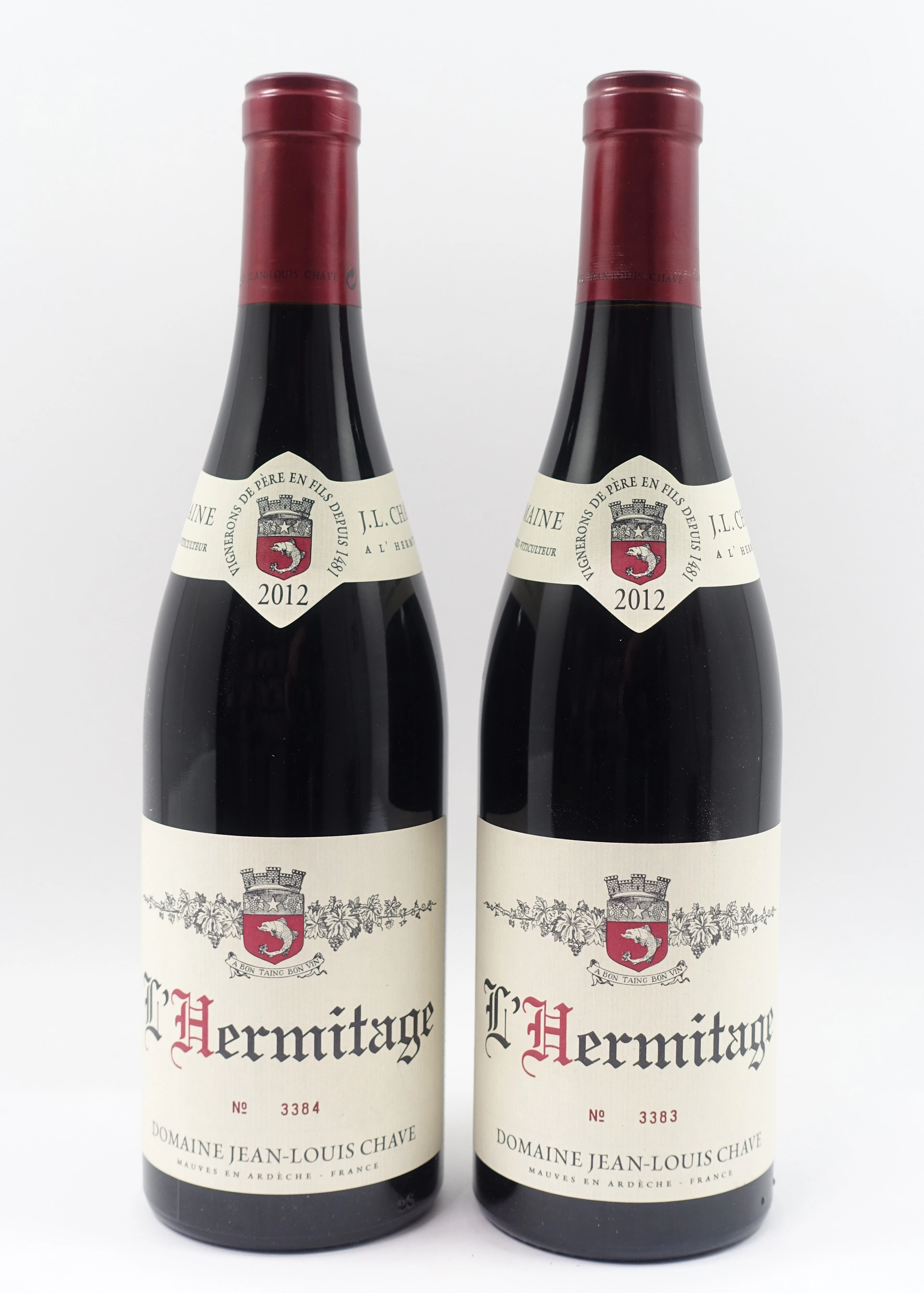 2 bts HERMITAGE 2012 Jean Louis Chave