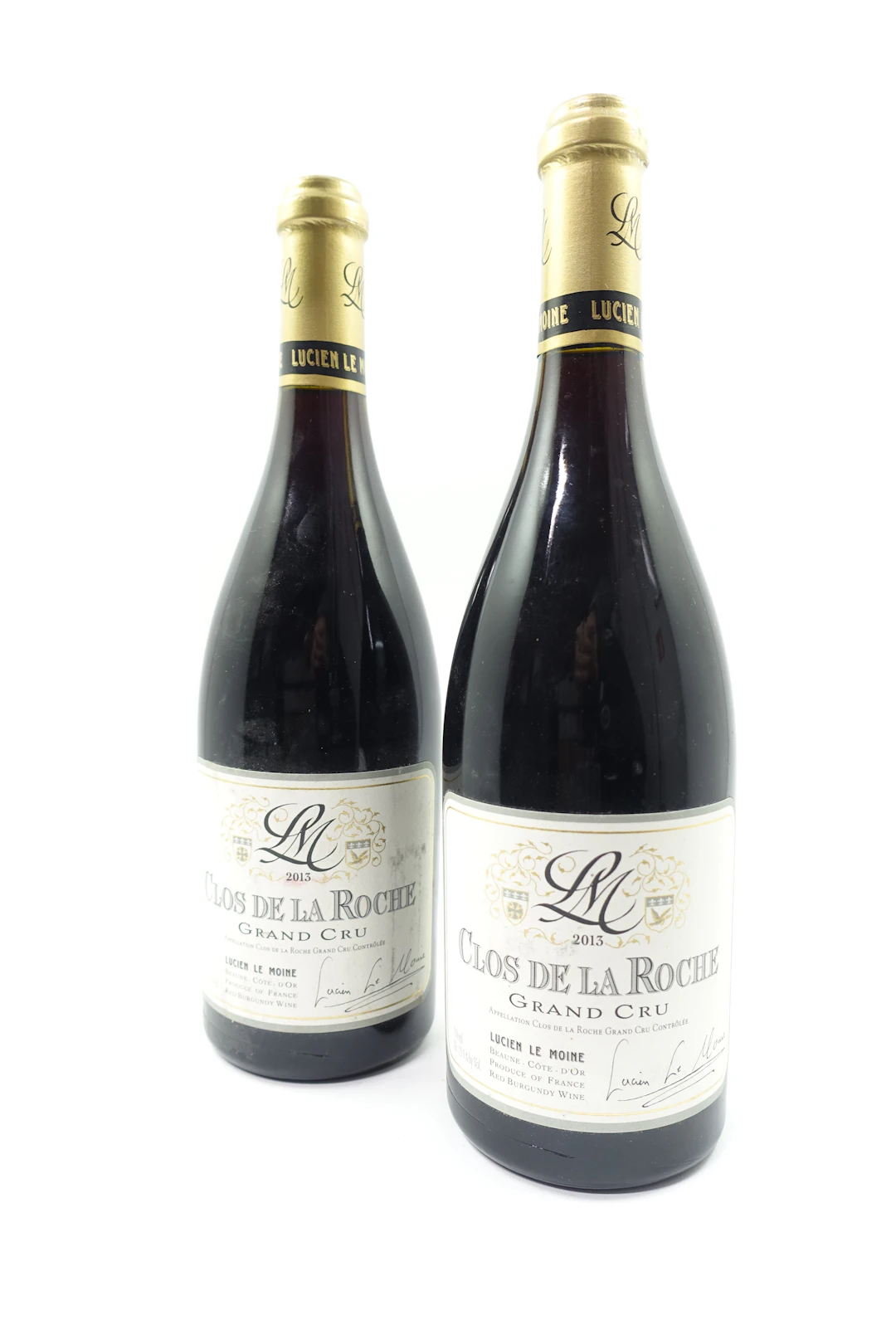 2 bts CLOS DE LA ROCHE 2013 Grand Cru. Lucien Le Moine