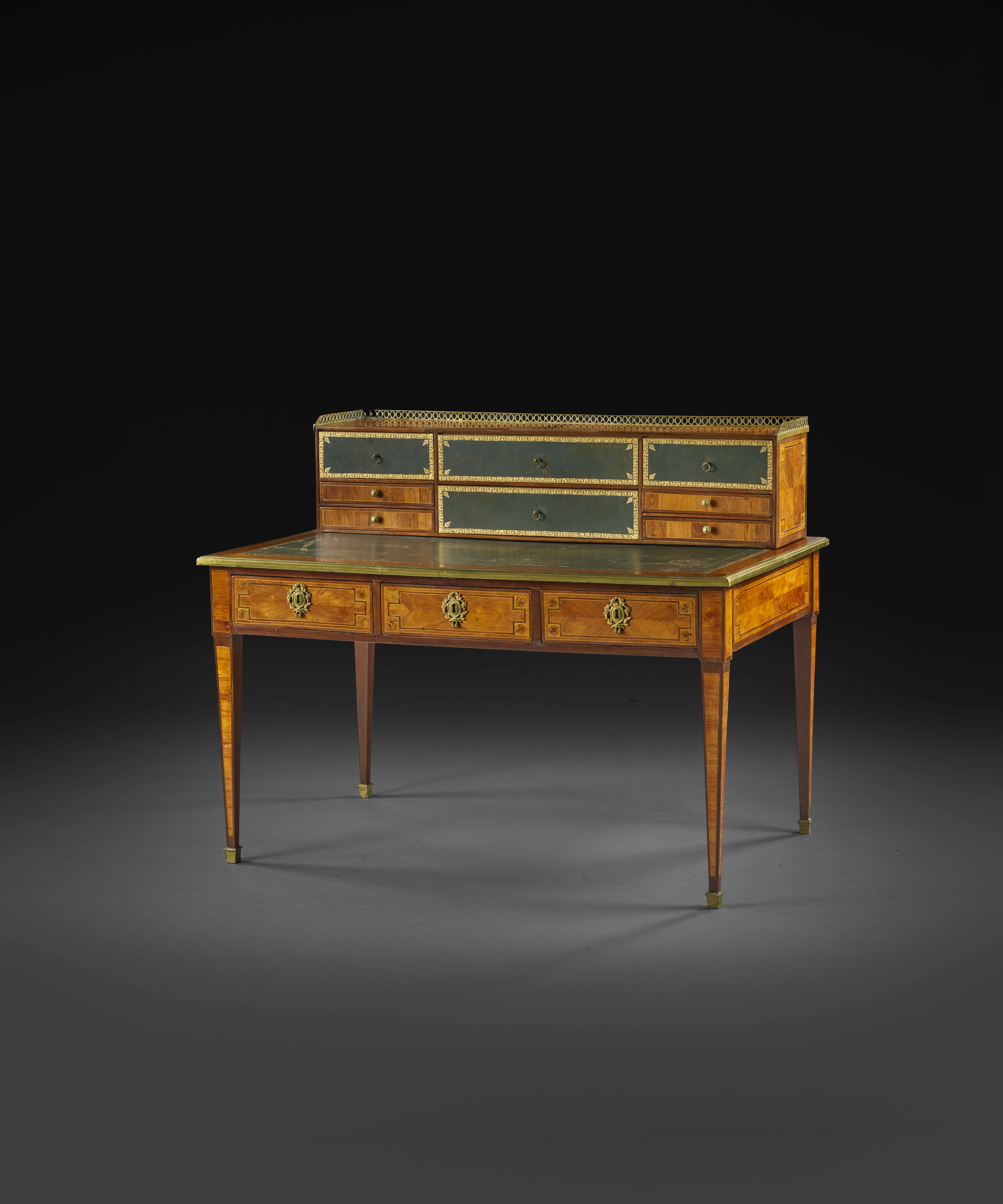BUREAU CARTONNIER D'ÉPOQUE LOUIS XVI