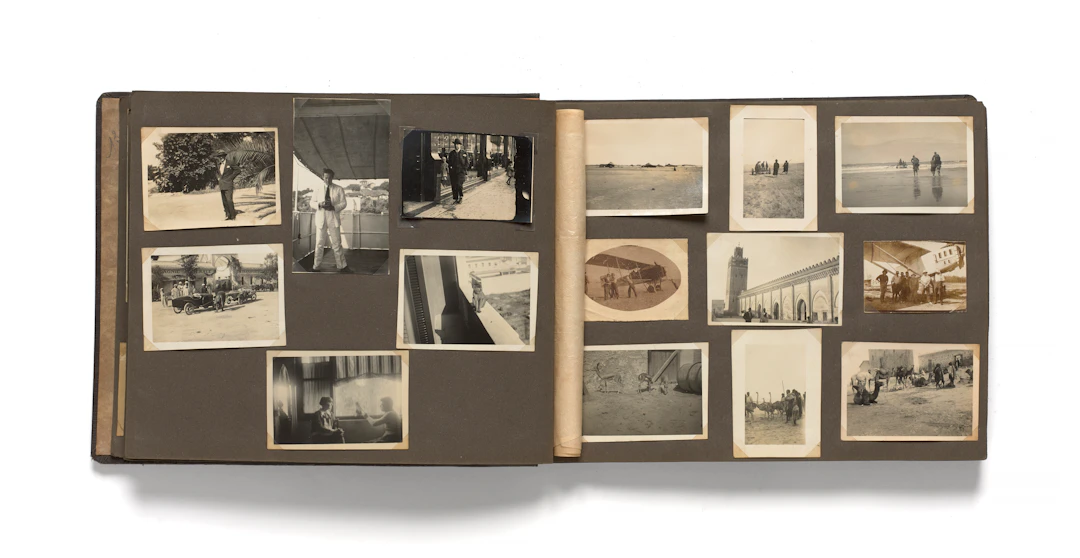 RARE ET ÉMOUVANT ALBUM FAMILIAL DE JEAN MERMOZ