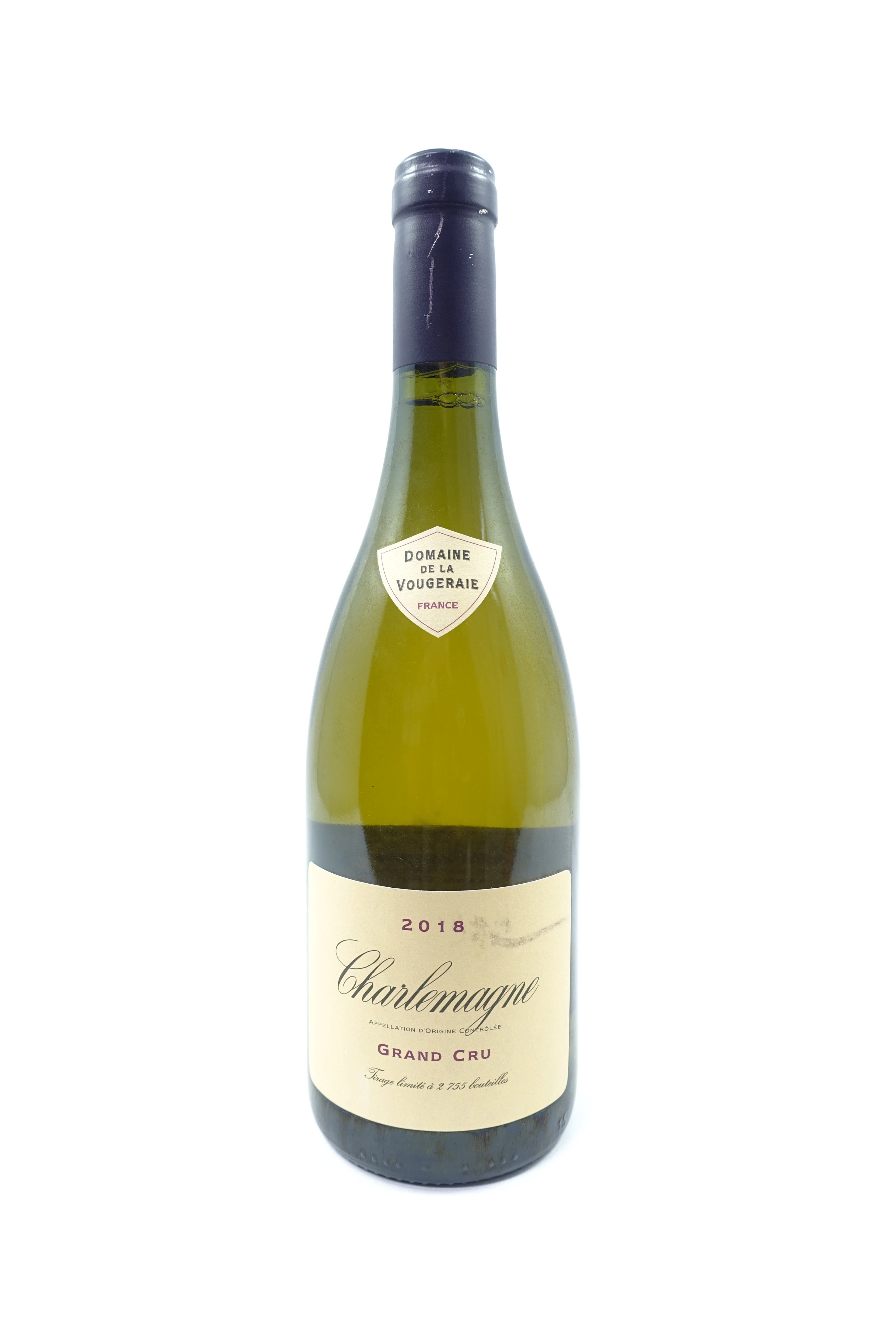 1 bt CORTON CHARLEMAGNE 2018 Grand Cru. Domaine de la Vougeraie