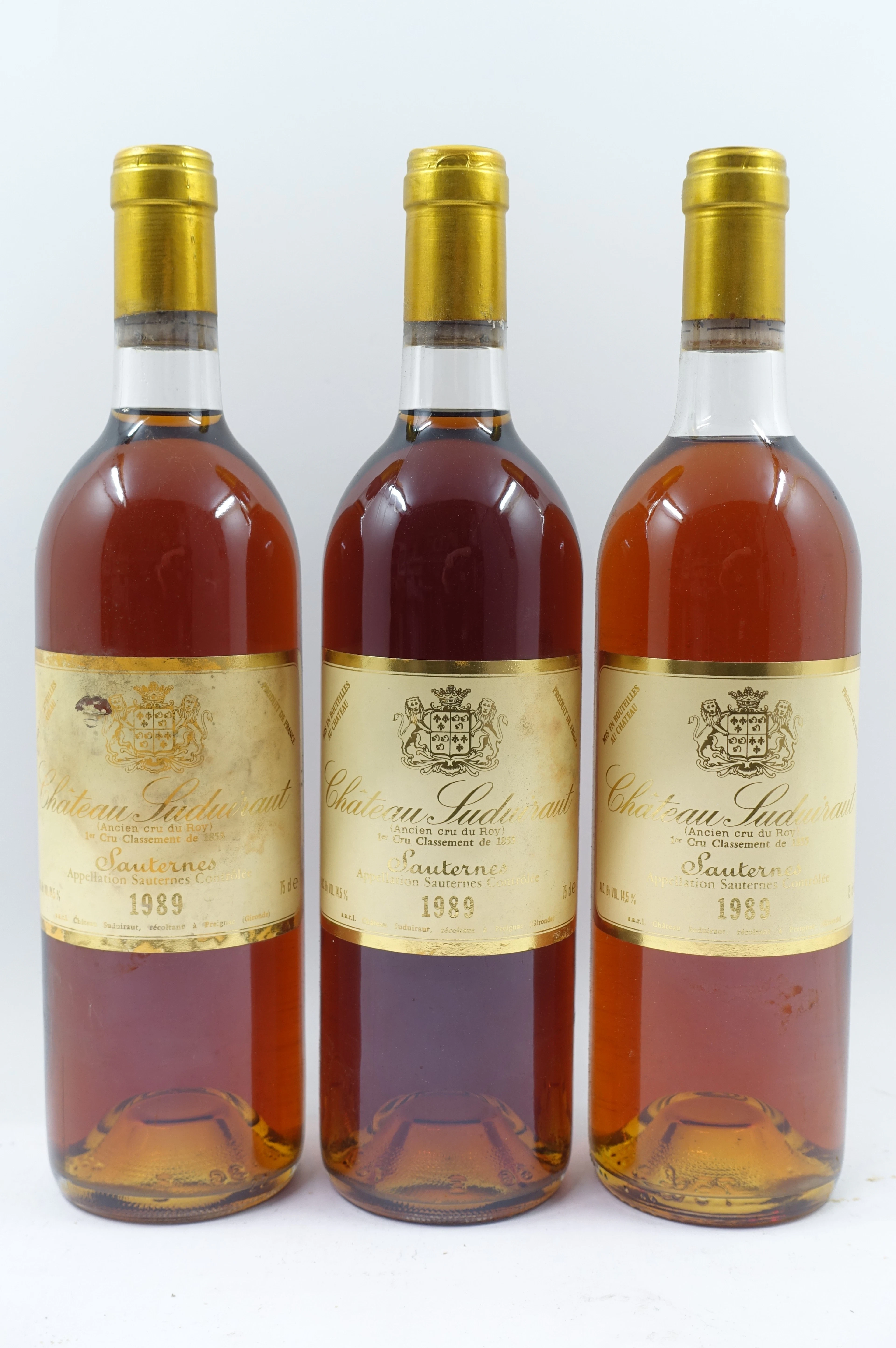 12 bts CH SUDUIRAUT 1989 1er Cru Sauternes