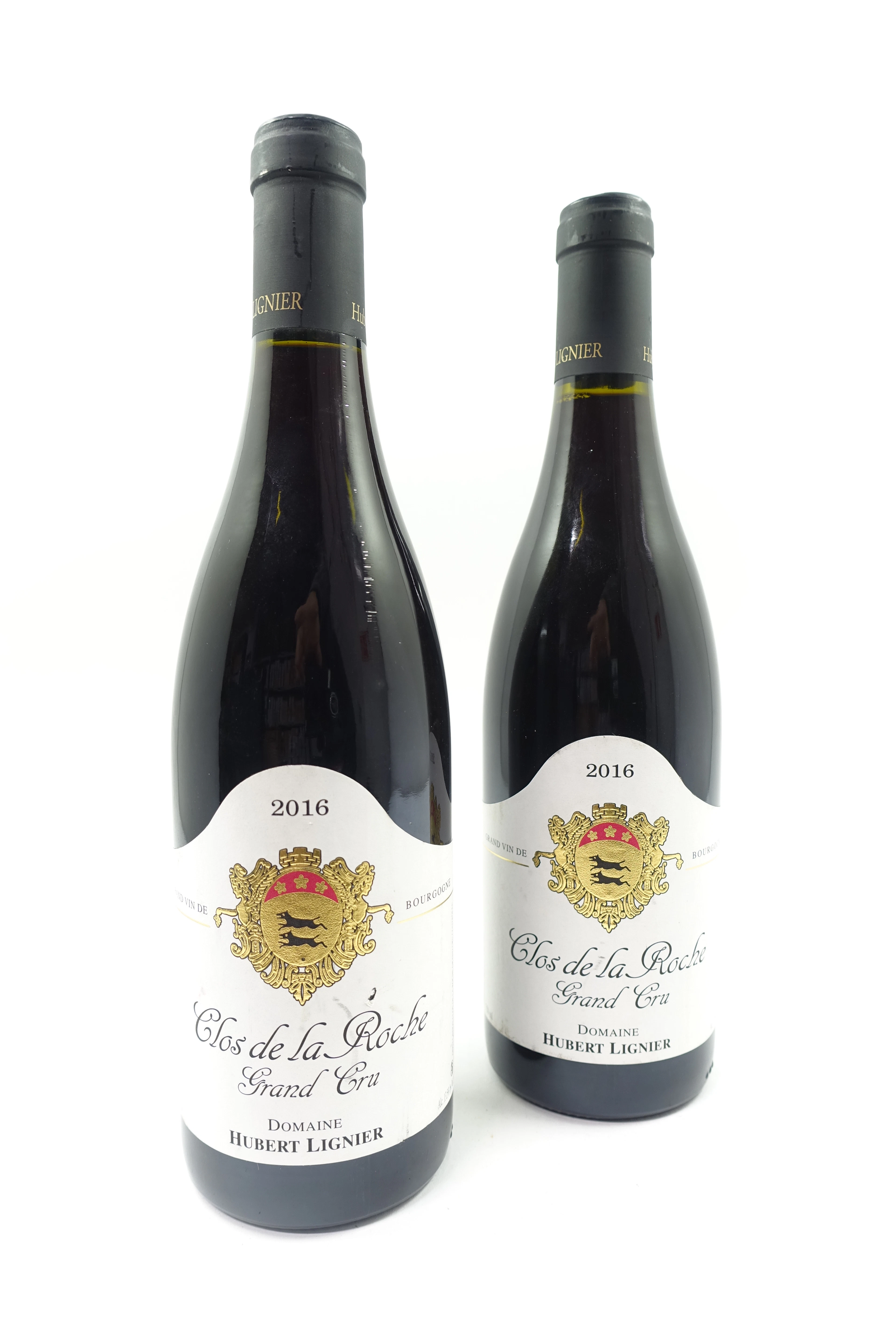 2 bts CLOS DE LA ROCHE 2016 Grand Cru. Domaine Hubert Lignier
