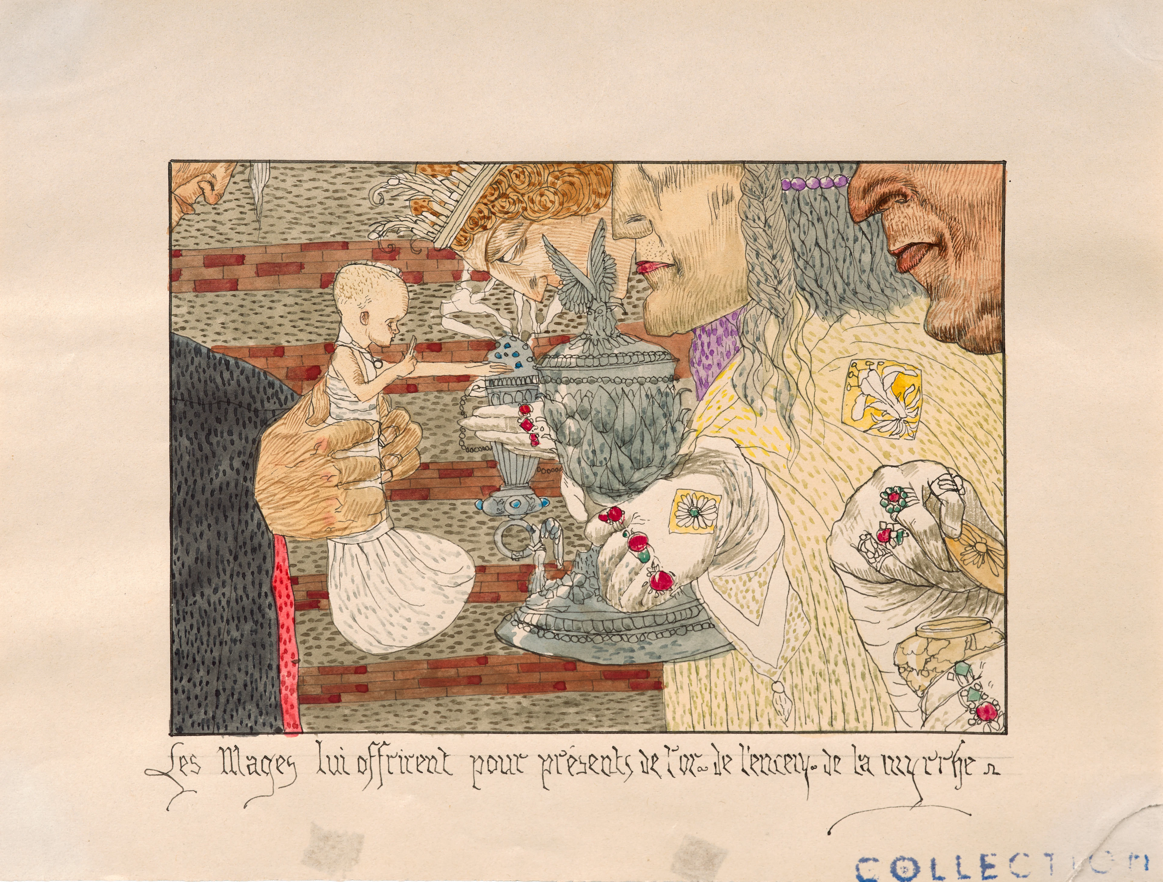 Gustav Adolf MOSSA Nice, 1883-1971 L'adoration des Mages de la série