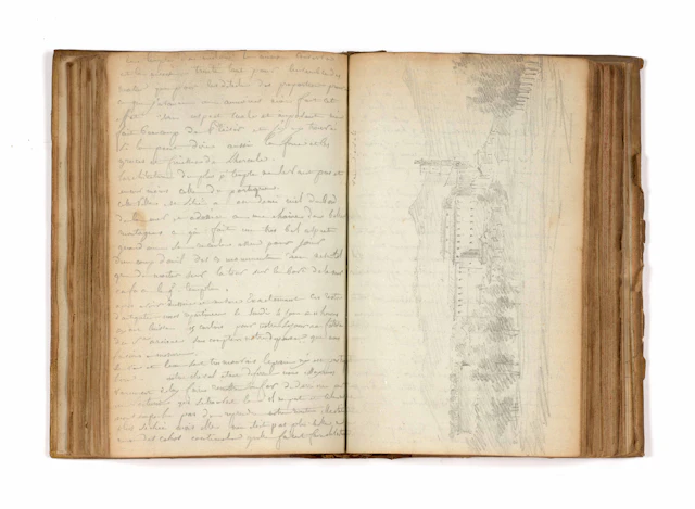 Antoine-Laurent-Thomas VAUDOYER Paris, 1756 - 1846 Journal du séjour