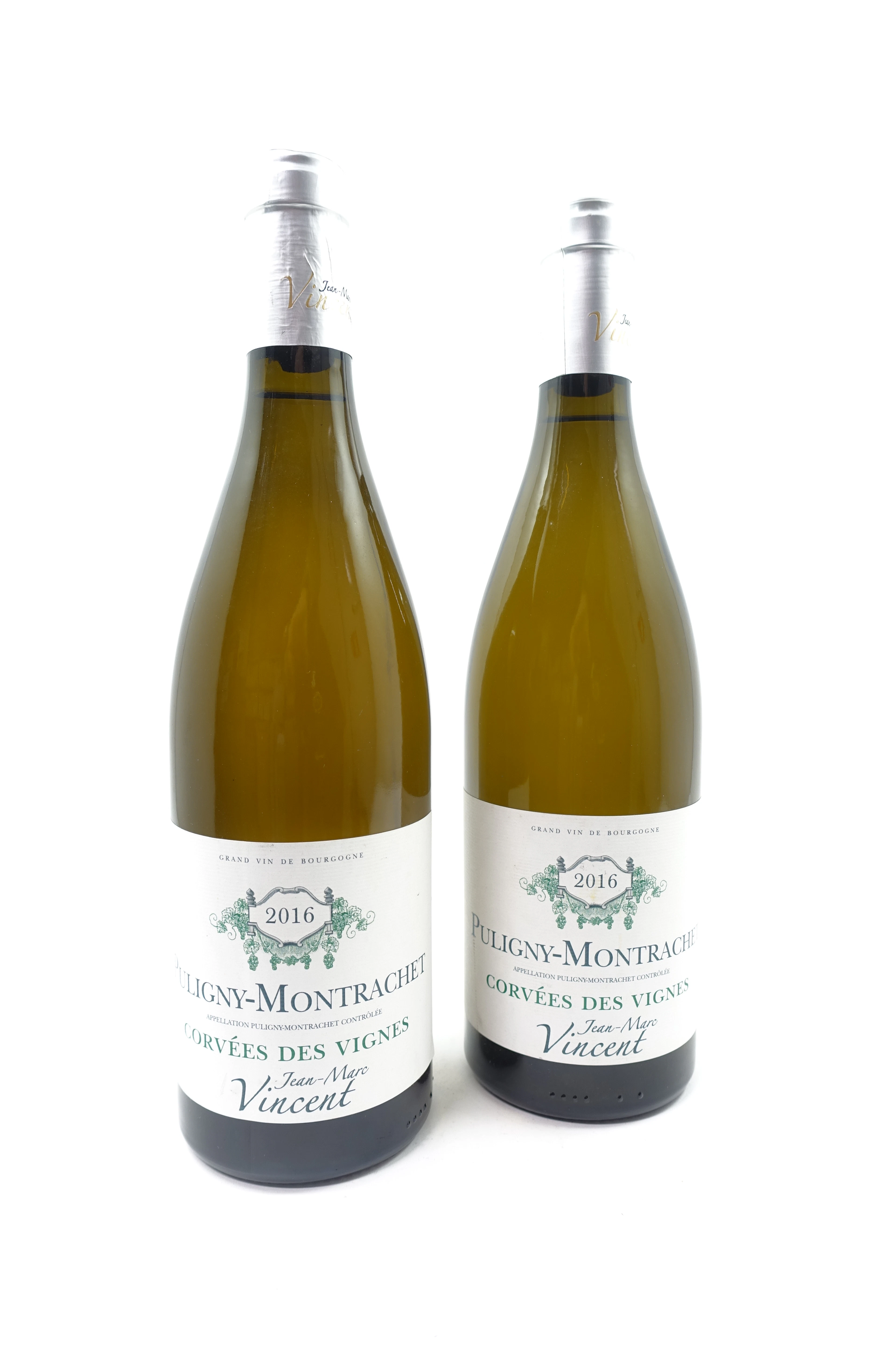 2 bts PULIGNY MONTRACHET 2016 Corvées des Vignes. Jean-Marc Vincent