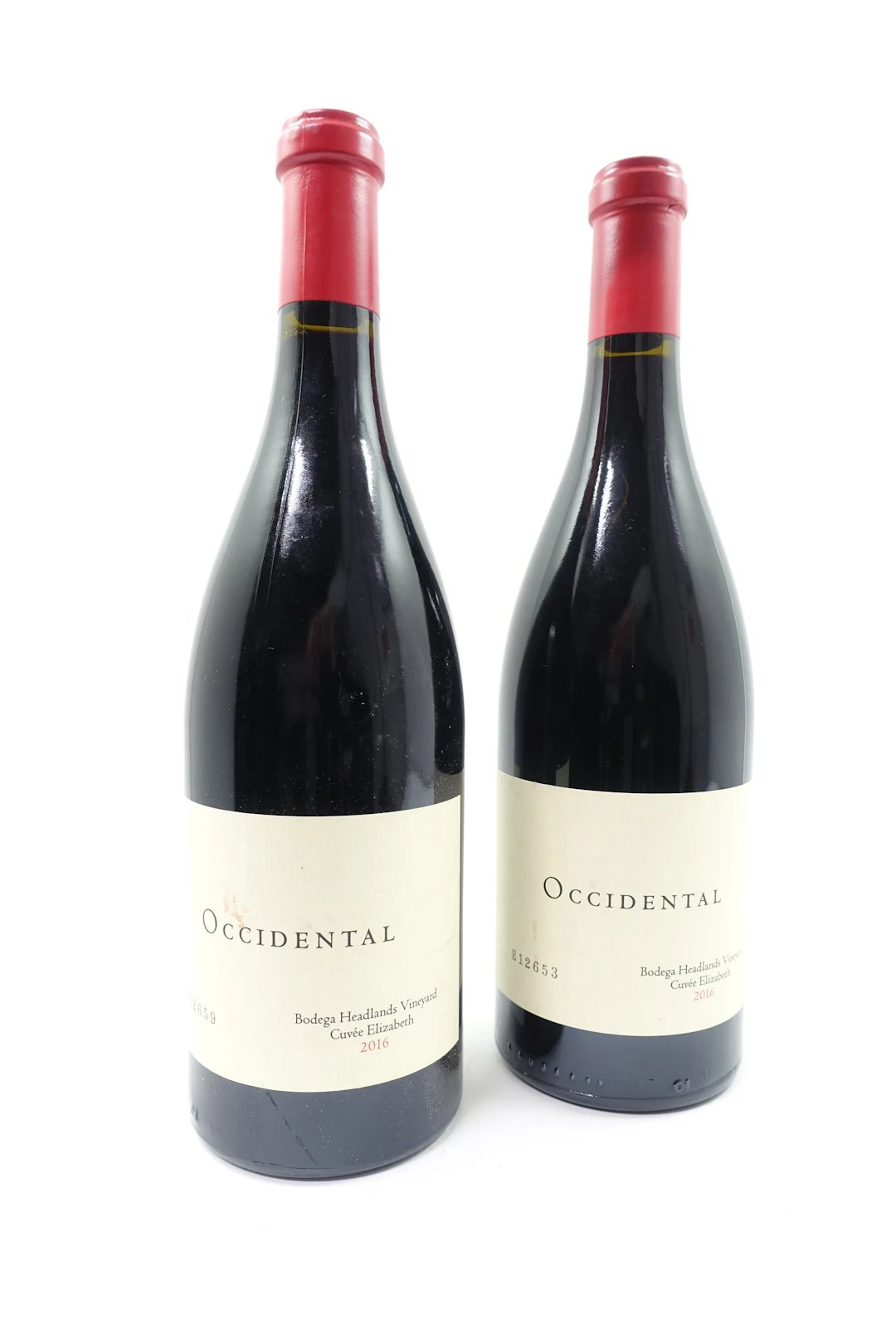2 bts ETATS UNIS - OCCIDENTAL 2016 Pinot Noir Cuvée Elizabeth. Sonoma