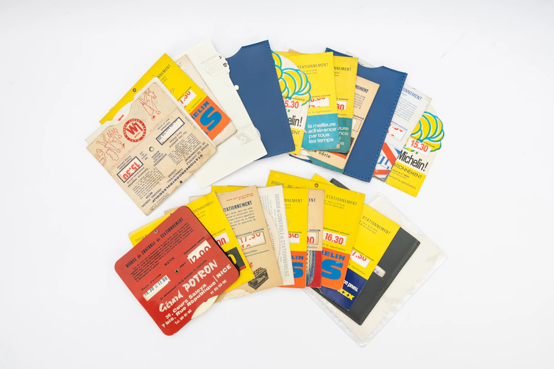 Rotary parking time discs No reserve