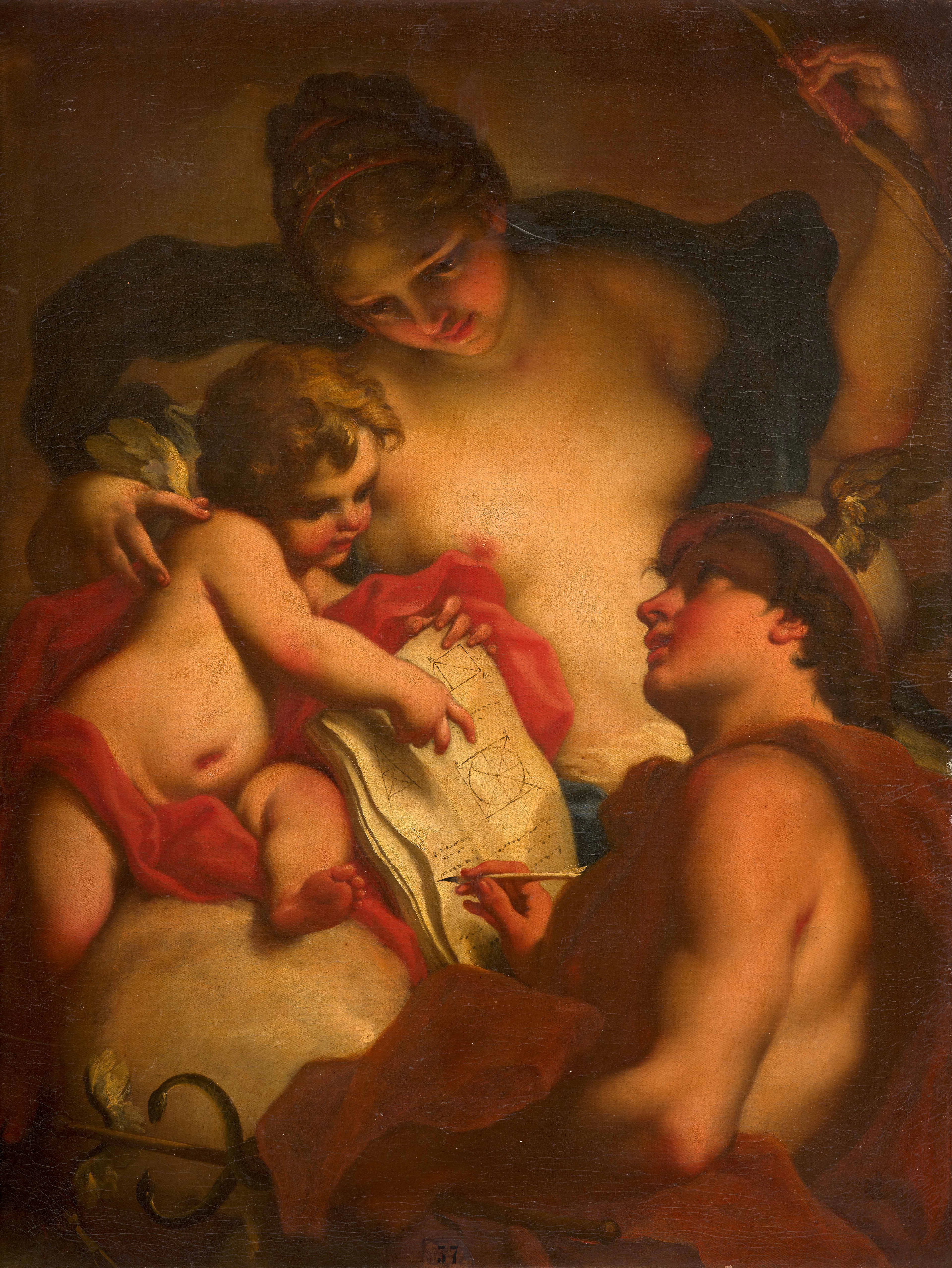 Antonio BALESTRA Vérone, 1666 - 1740 L'éducation de l'Amour