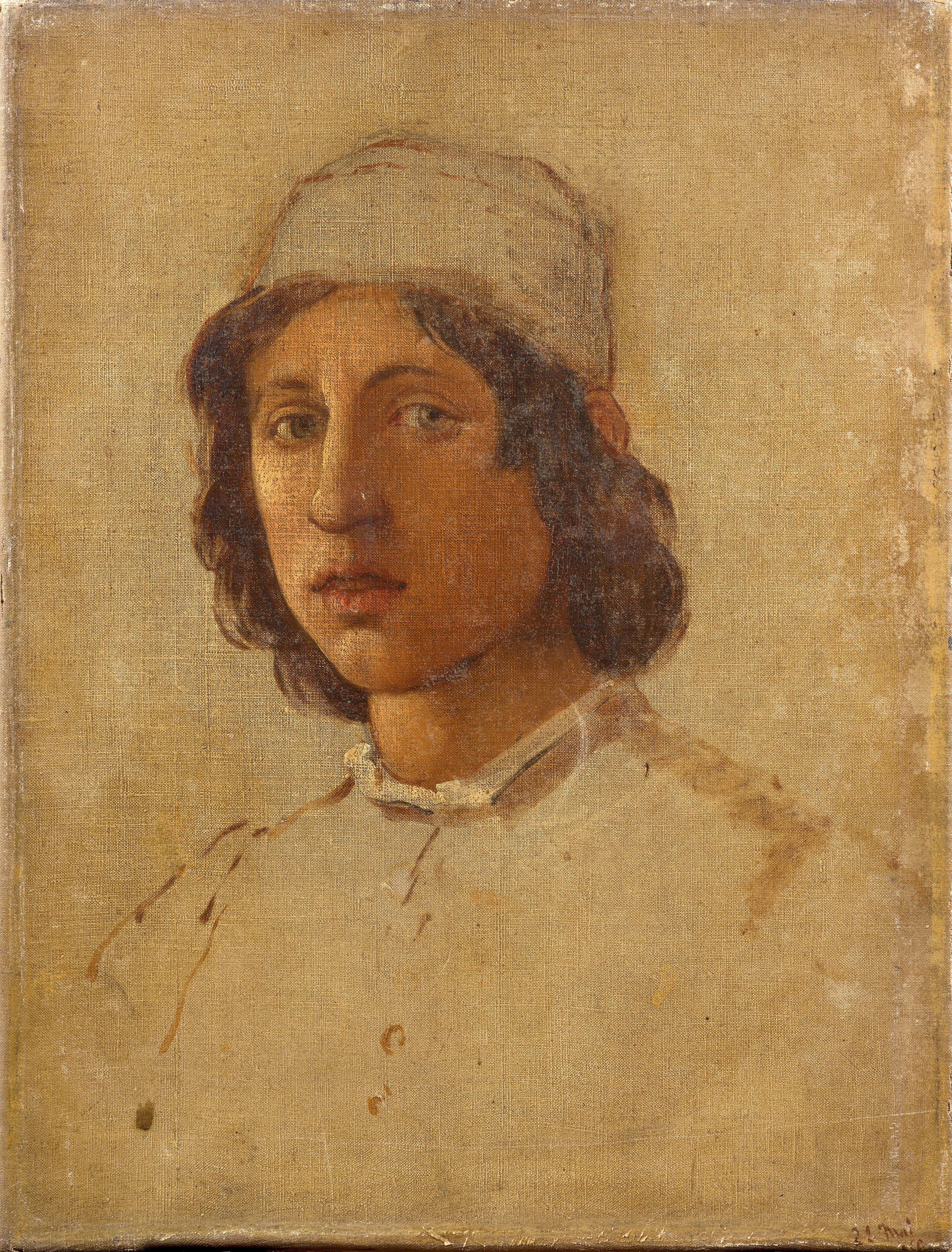 Ecole française de la fin du XIXe siècle D'après Filippino Lippi Autoportrait