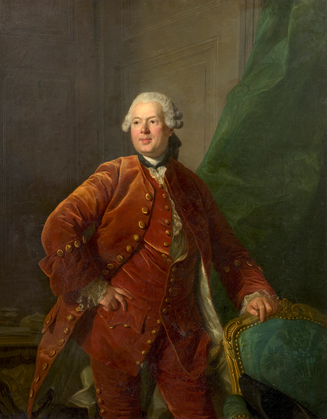 Louis-Michel VAN LOO Toulon, 1707 - Paris, 1771 Portrait présumé de