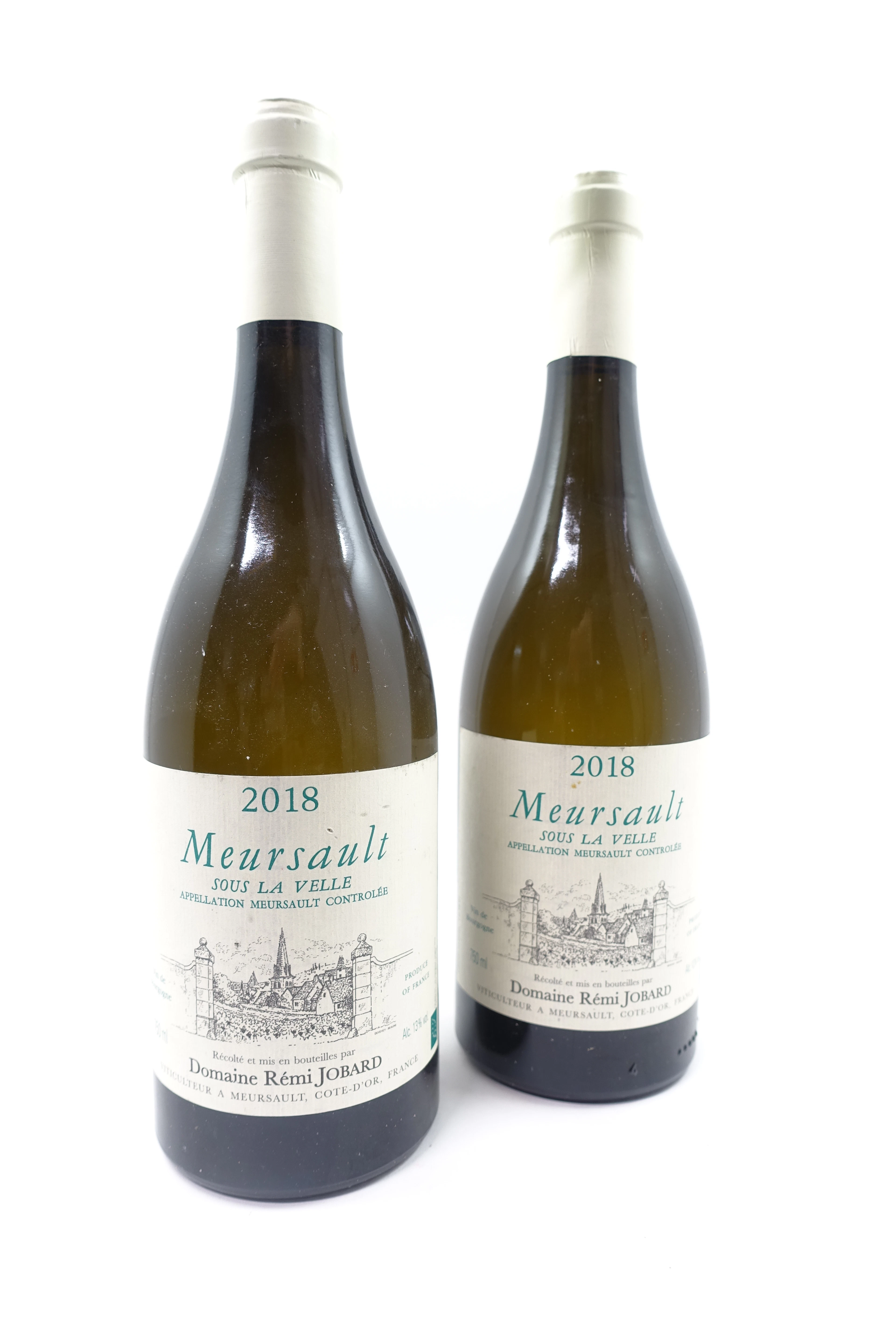 2 bts MEURSAULT 2018 Sous la Velle. Domaine Rémy Jobard