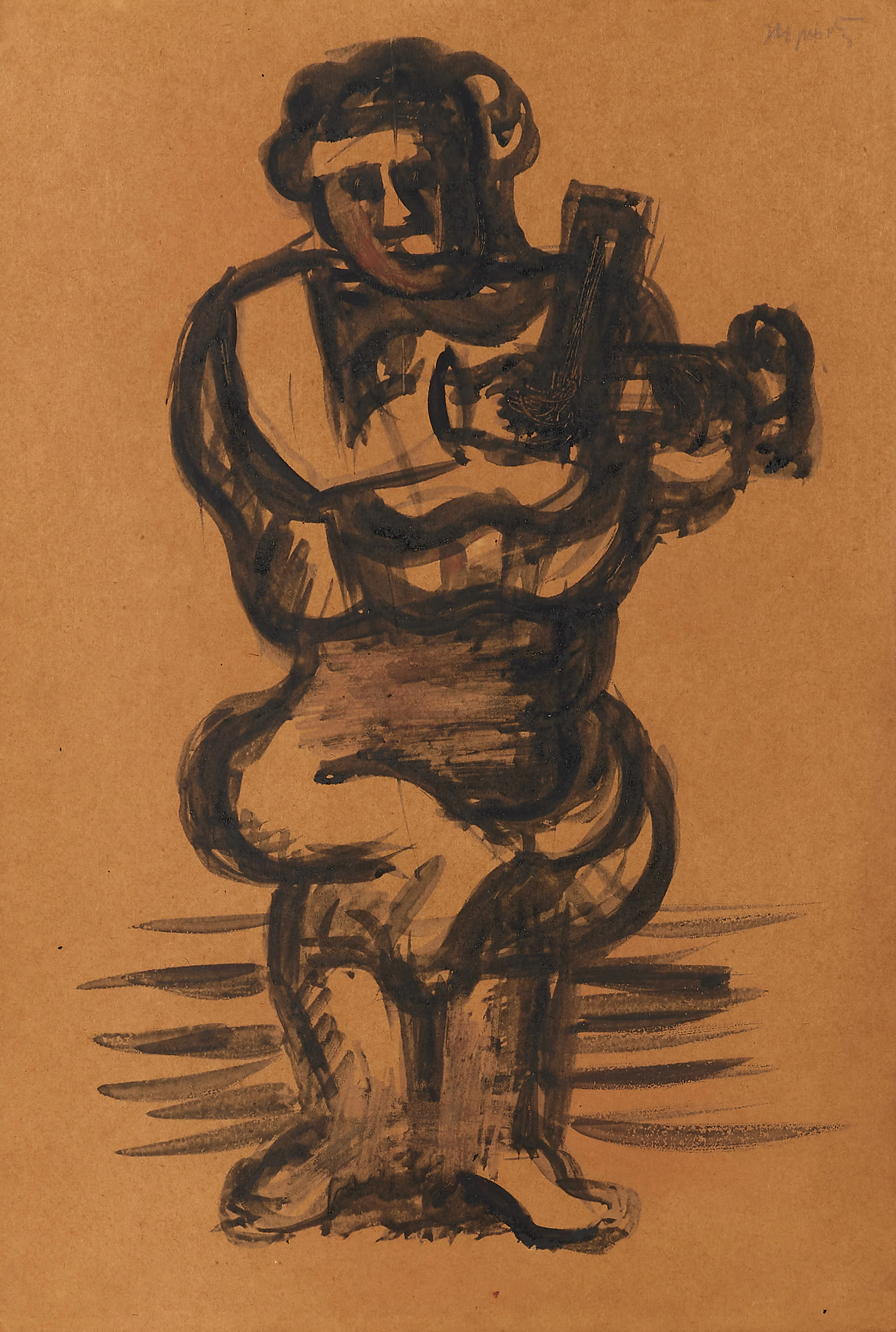 Jacques LIPCHITZ 1891-1973 Le violoniste - 1914