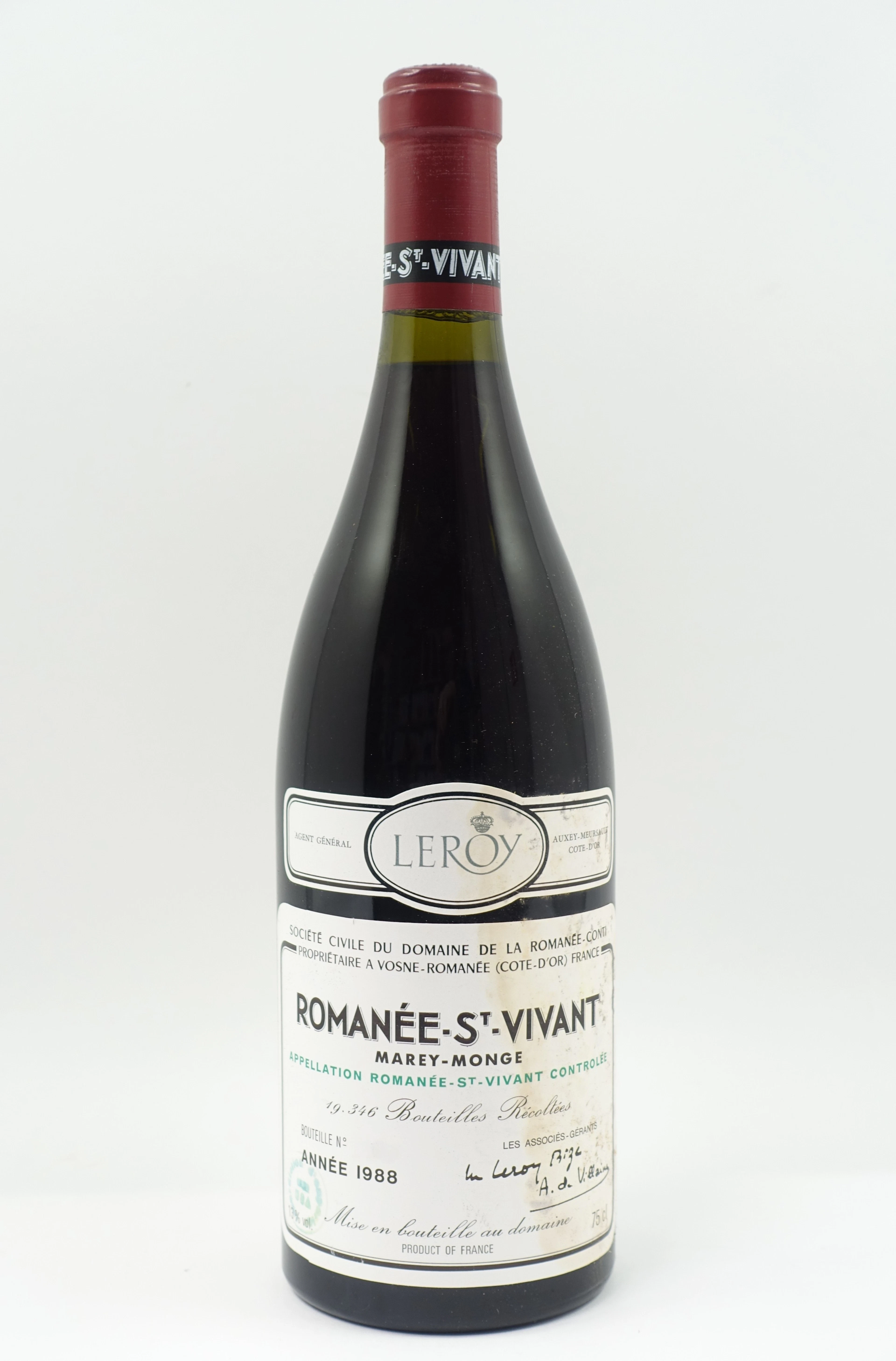 1 bt ROMANEE SAINT VIVANT 1988 Grand Cru. Domaine de la Romanée Conti
