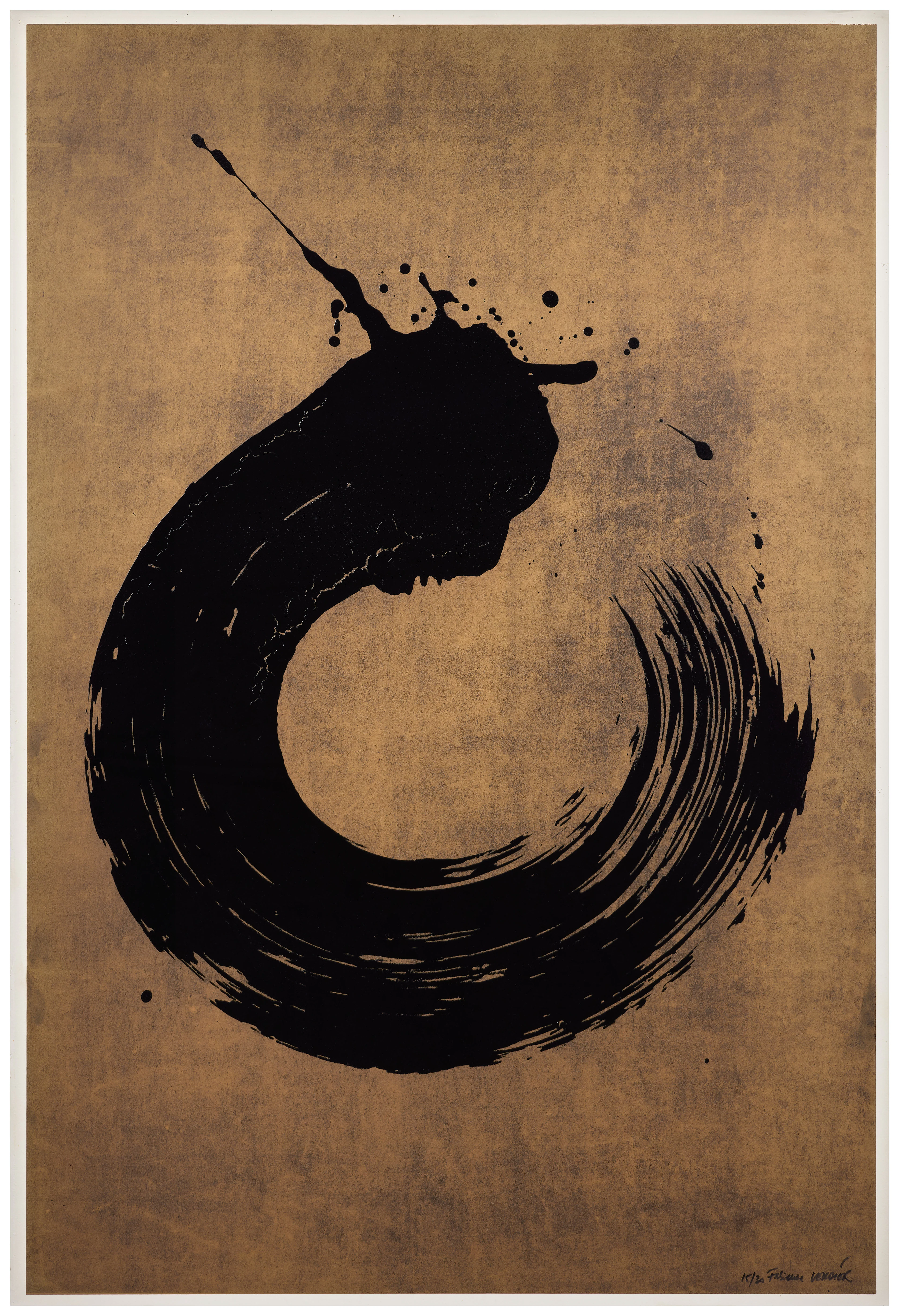 Fabienne VERDIER (Française - Née en 1962) Cercle noir - 2006