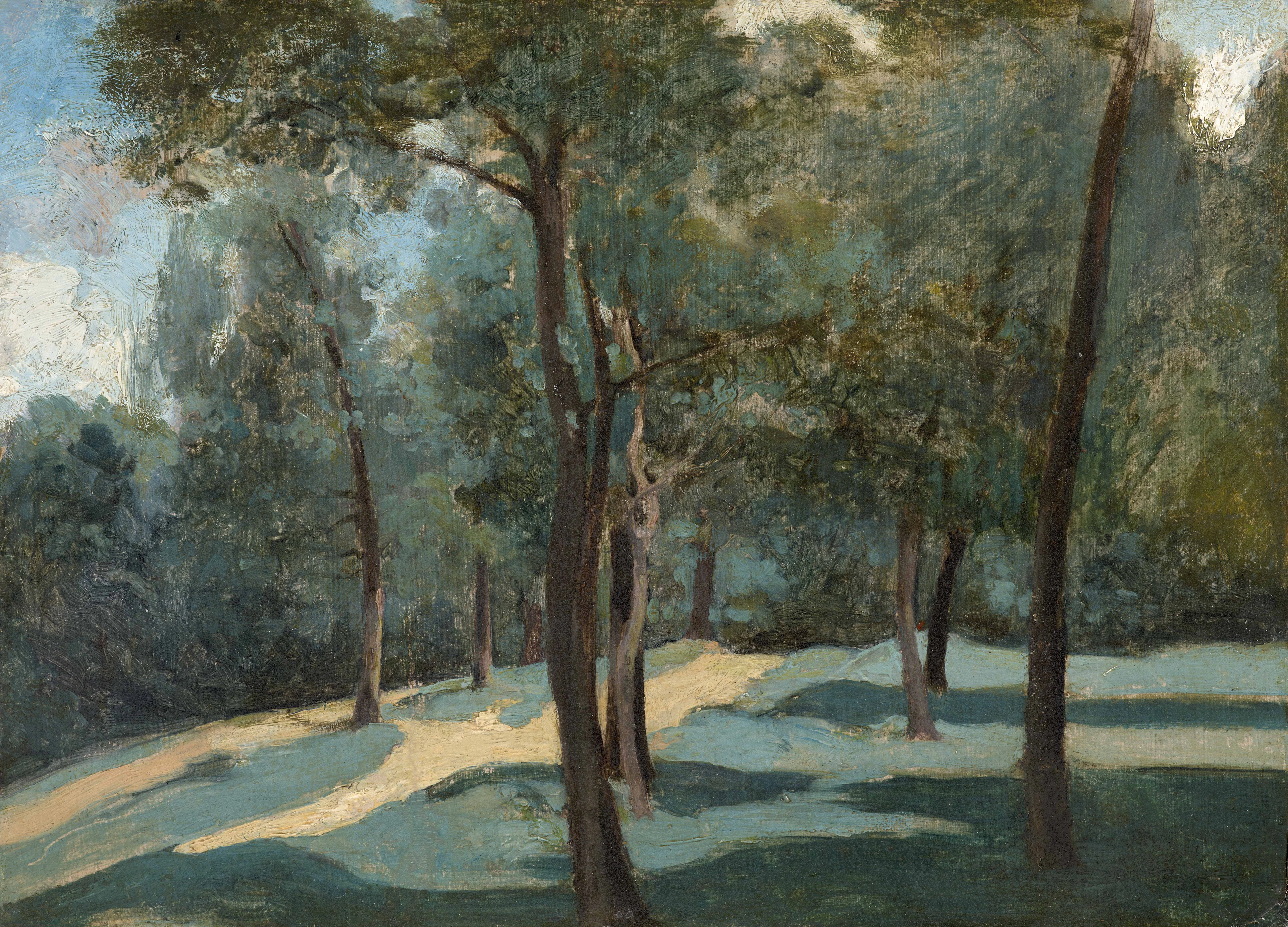 Jean-Baptiste Camille COROT 1796 - 1875 Allée de sous-bois – circa 1840-1845