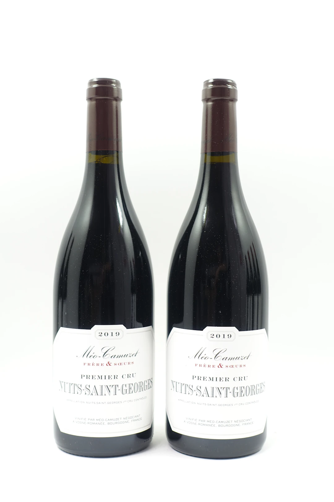 2 bts NUITS SAINT GEORGES 2019 1er Cru. Méo Camuzet Frère & Sœurs