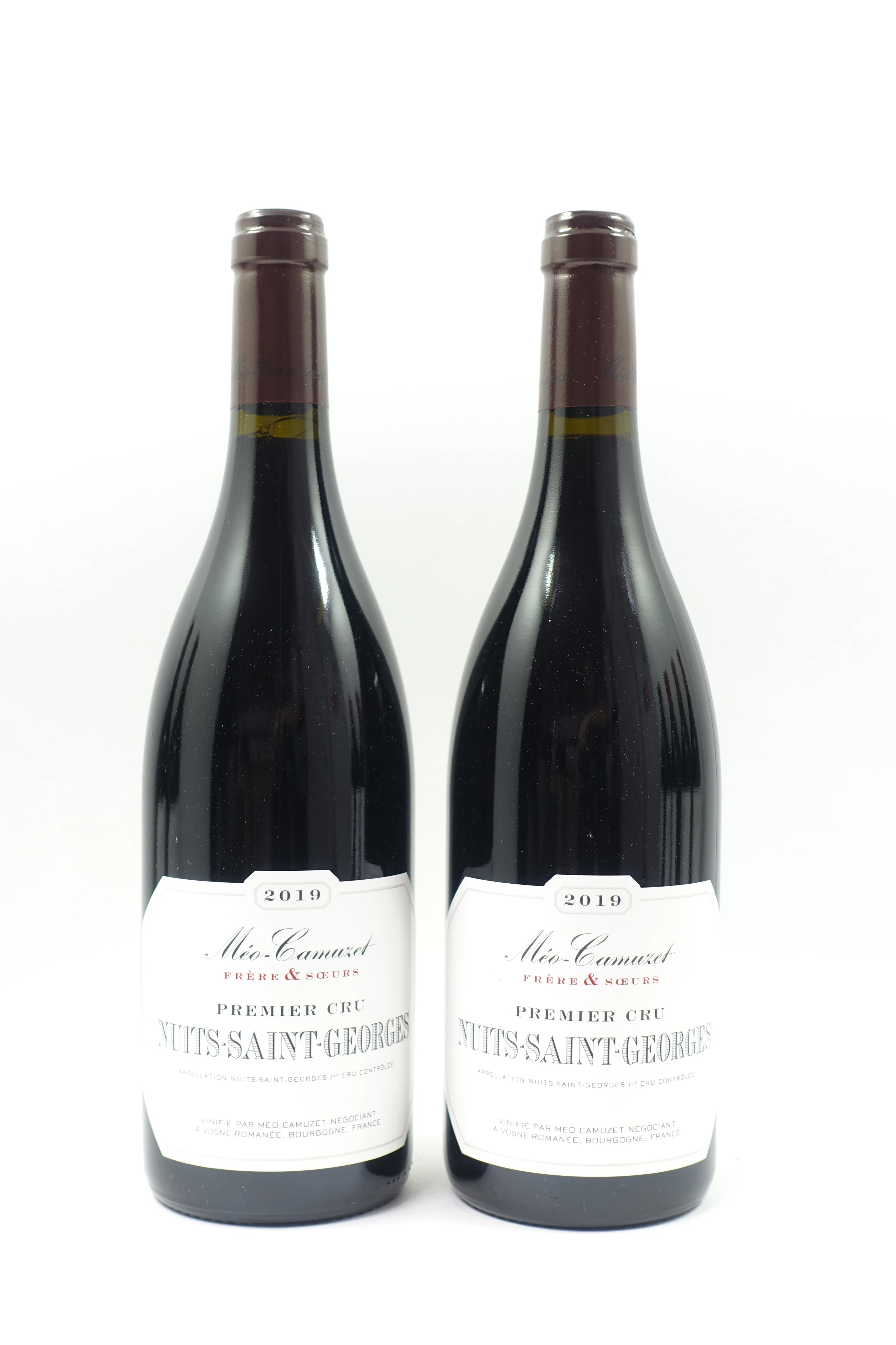 2 bts NUITS SAINT GEORGES 2019 1er Cru. Méo Camuzet Frère & Sœurs