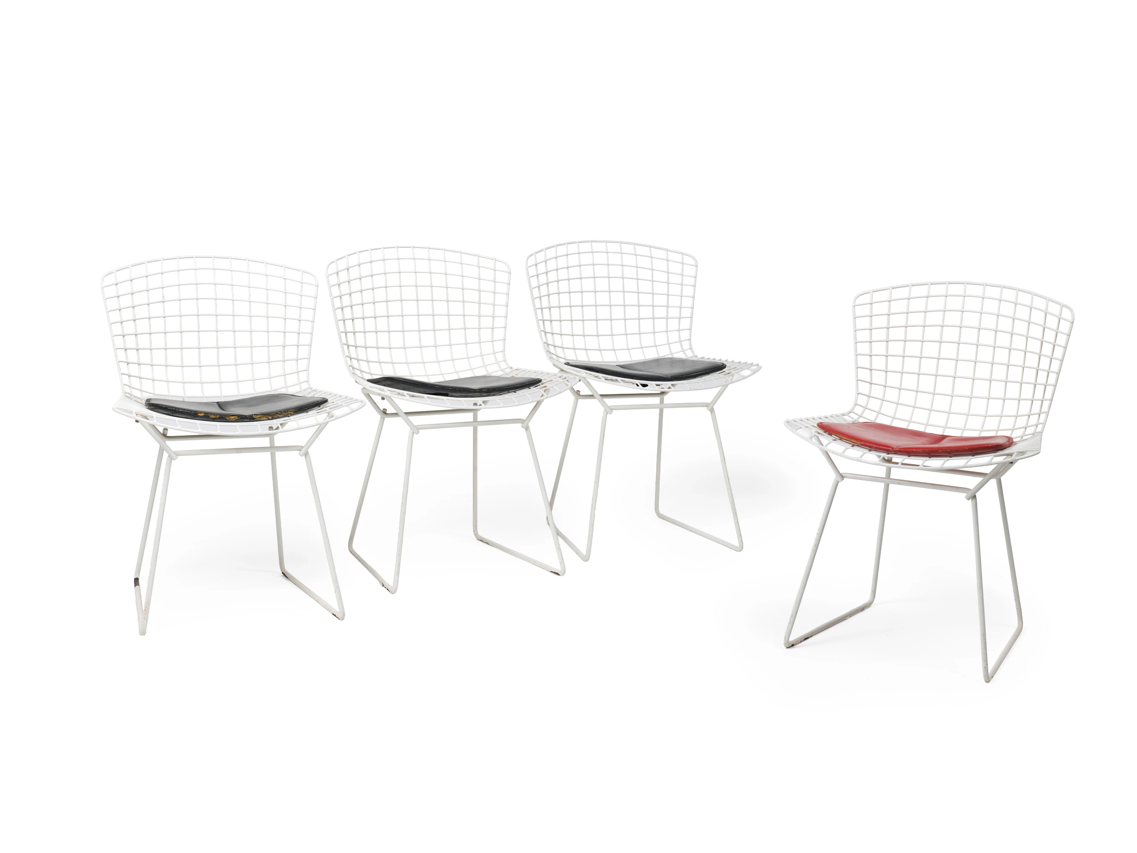 Suite de quatre chaises "Wire" - circa 1952