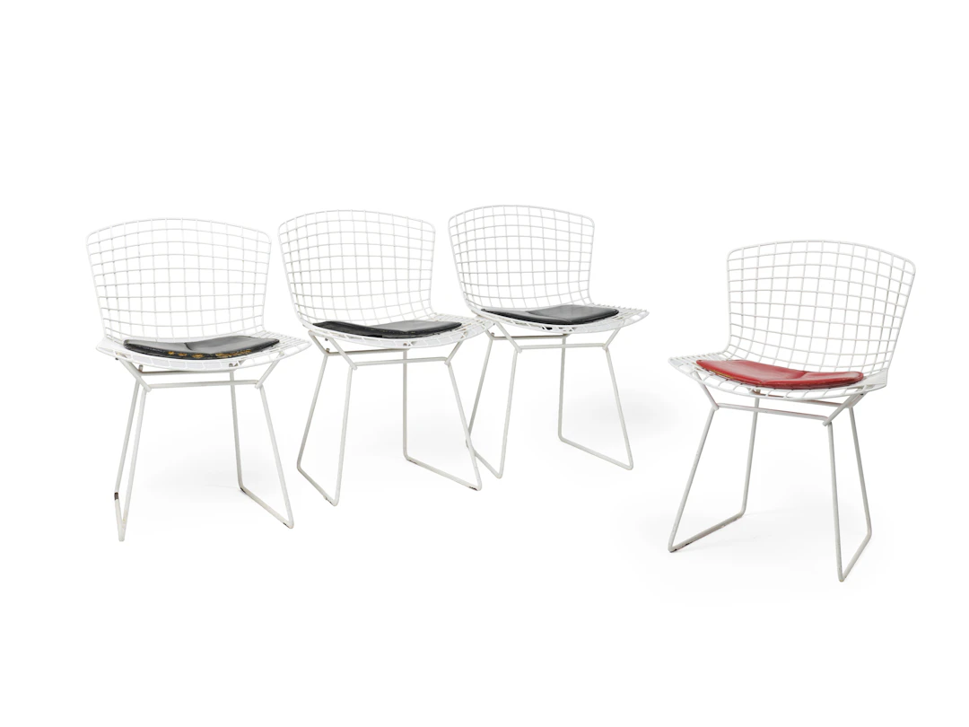 Suite de quatre chaises "Wire" - circa 1952