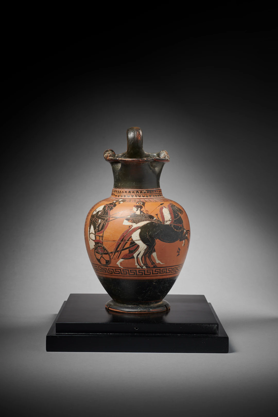 An Attic black-figured oinochoe