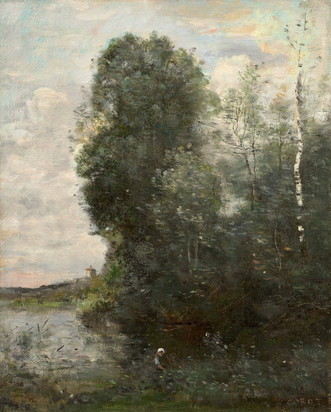Jean-Baptiste Camille COROT 1796 - 1875 La Pointe de l’Île de Saint-Ouen