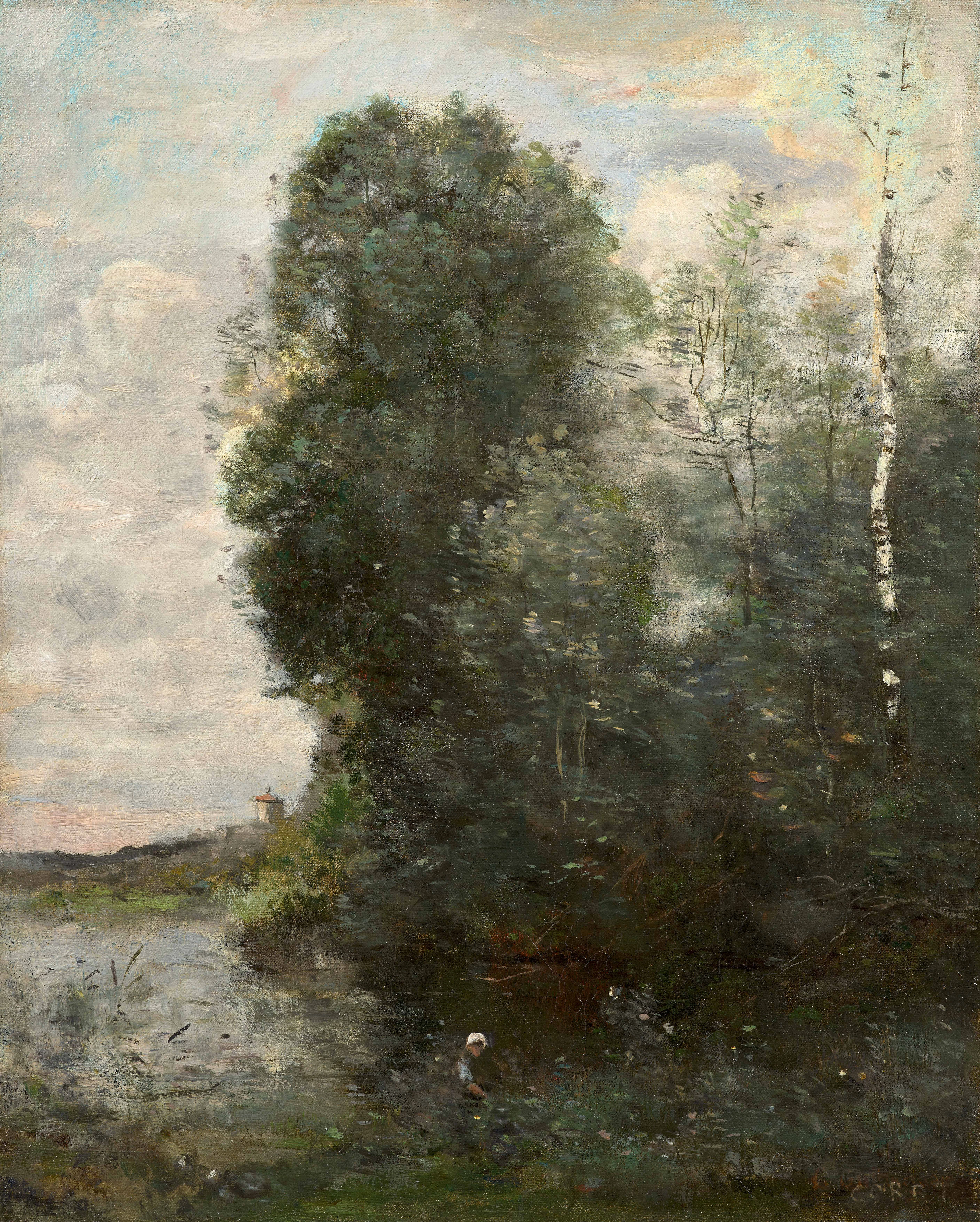 Jean-Baptiste Camille COROT 1796 - 1875 La Pointe de l’Île de Saint-Ouen