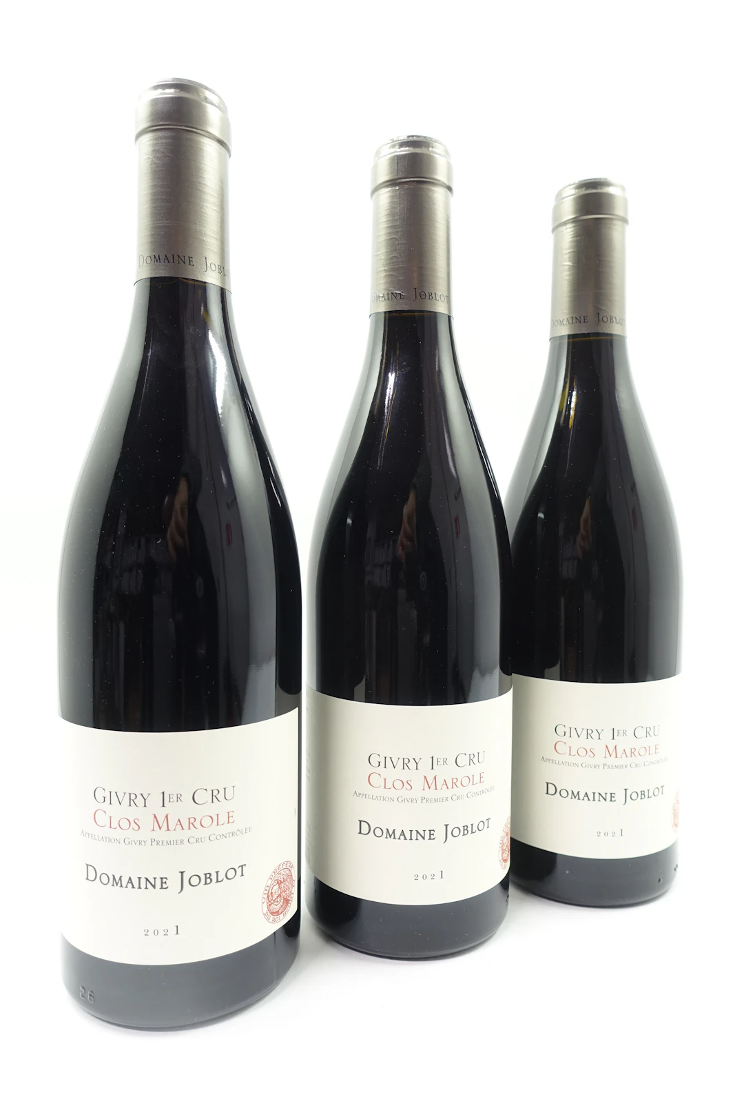 12 bts GIVRY 2021 (rouge) 1er Cru Clos Marole. Domaine Joblot