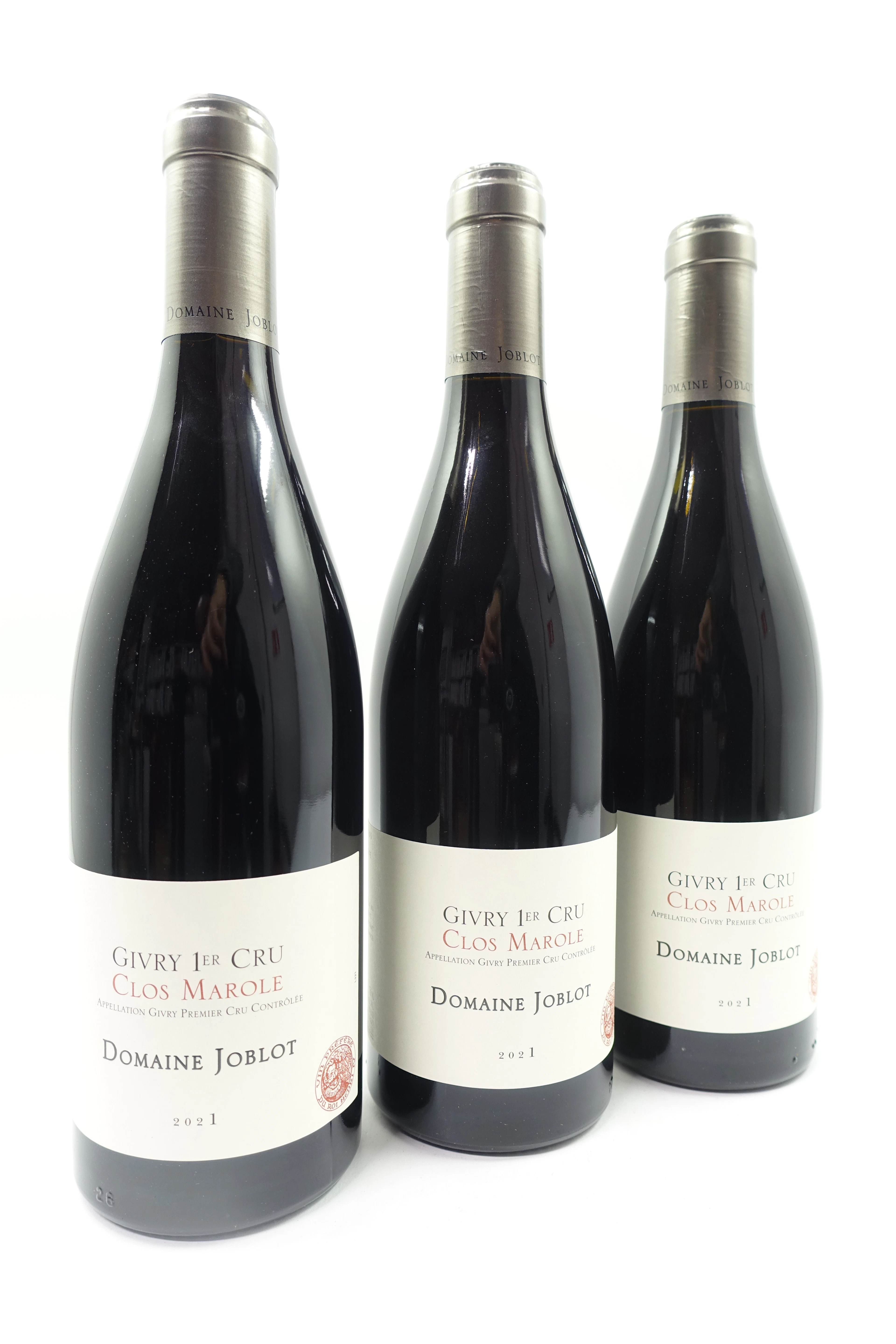 12 bts GIVRY 2021 (rouge) 1er Cru Clos Marole. Domaine Joblot