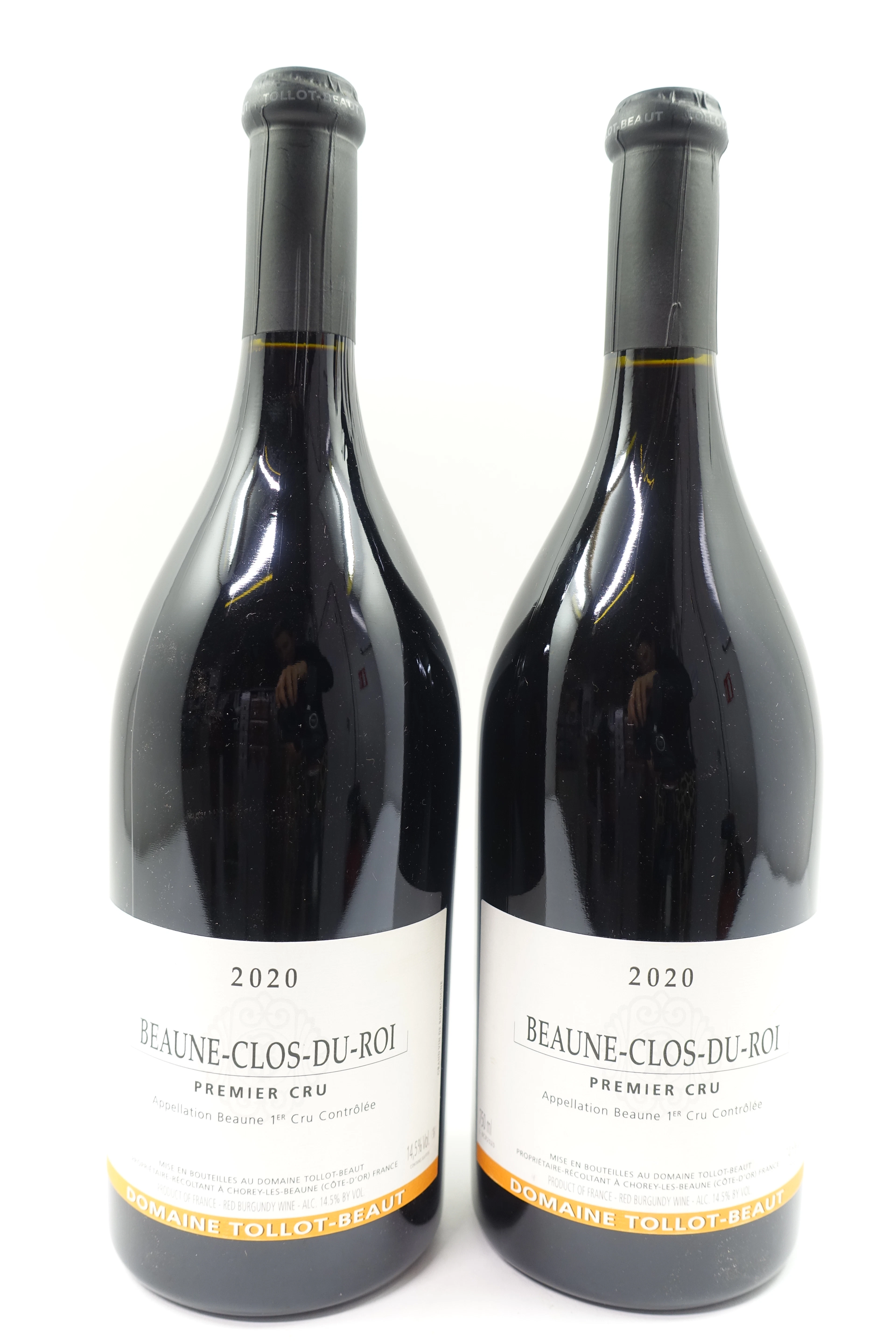 2 bts BEAUNE 2020 1er Cru Clos du Roi. Tollot-Beaut